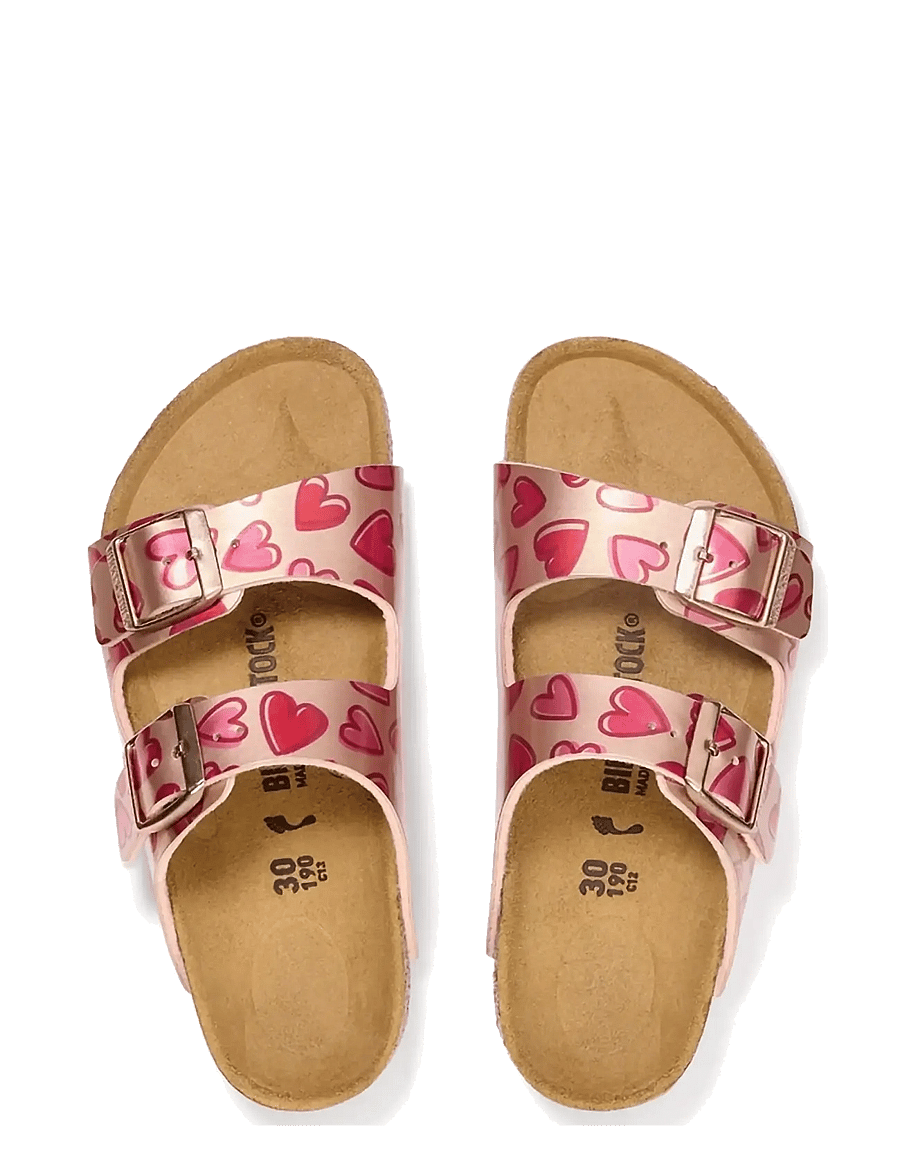Birkenstock - Arizona Kids BF - sussid - electric metallic copper hearts - 1