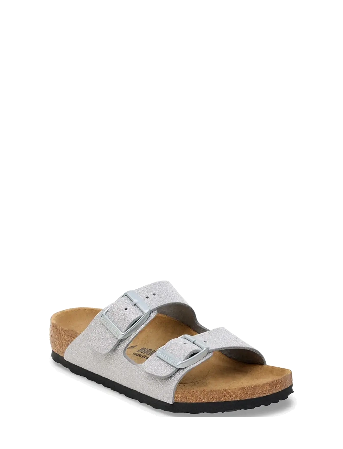Birkenstock Arizona Kids Syn Shiny Glitter Silver, Børn, Børne Glitter To-Rem Sandaler, Sølv, Str: 34