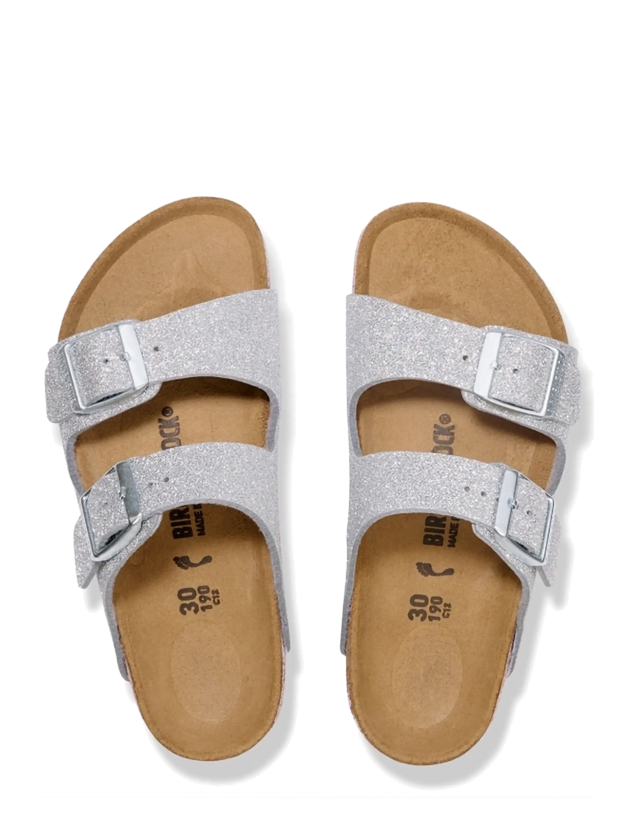 Birkenstock - Arizona Kids SYN Shiny Glitter Silver - hausschuhe - shiny glitter silver - 1