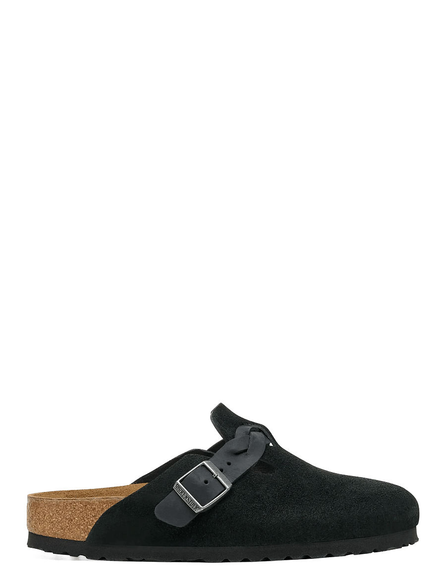 Birkenstock - Boston Braided LEOI/LEVE Black - flache pantoletten - black - 2