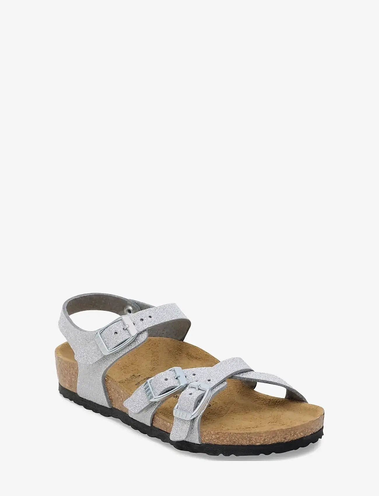 Birkenstock - Kumba Kids SYN - slippers - shiny glitter silver - 0