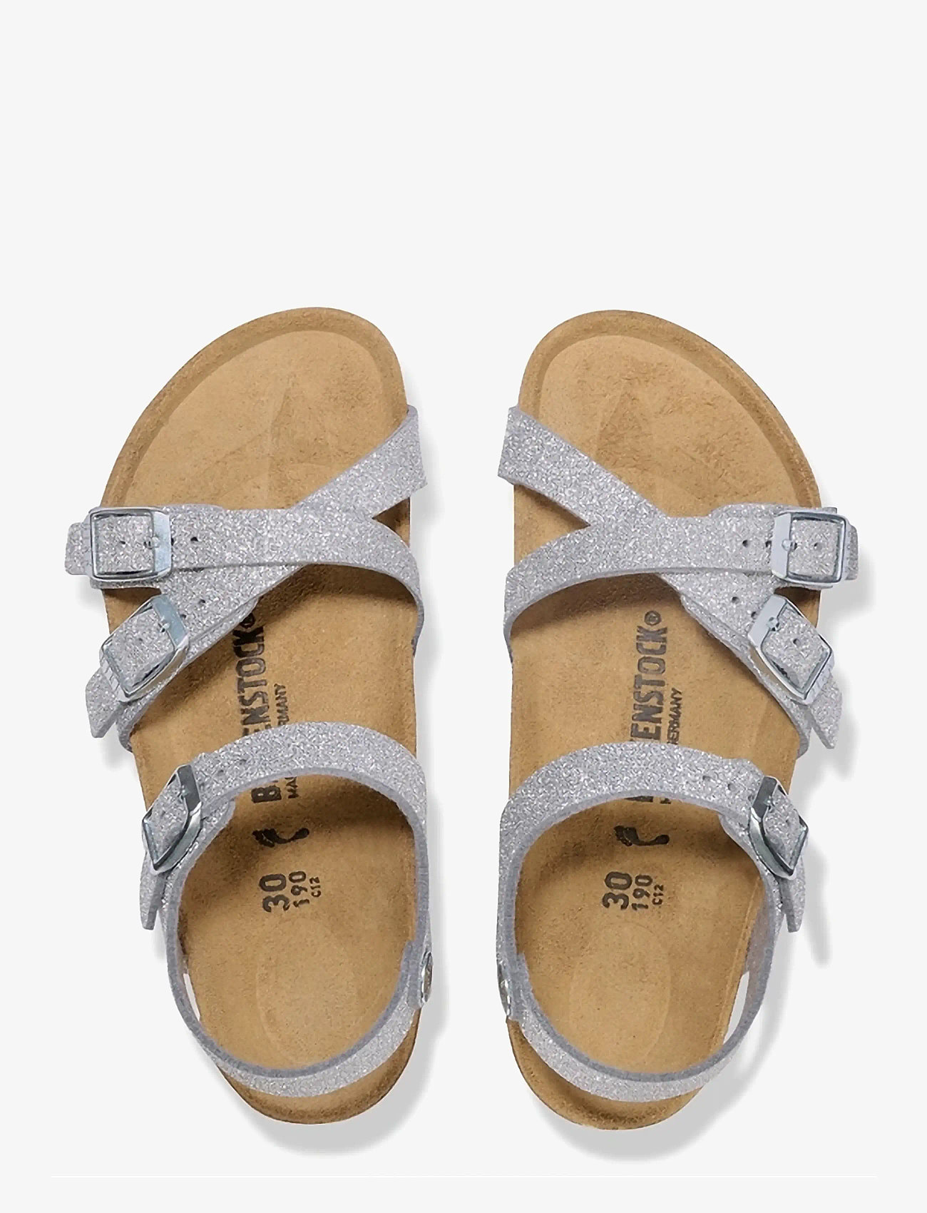 Birkenstock - Kumba Kids SYN - slippers - shiny glitter silver - 1