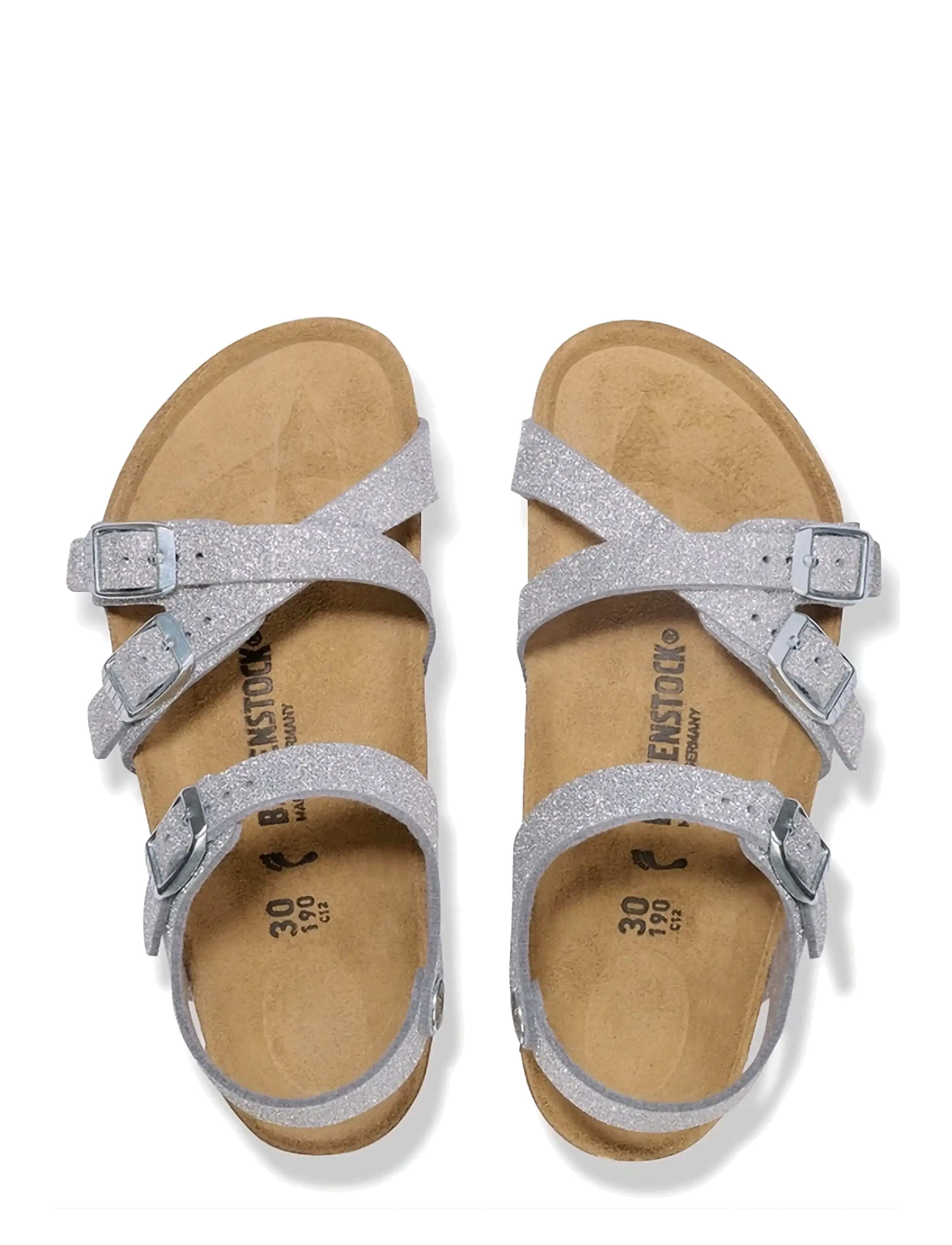 Birkenstock - Kumba Kids SYN - inneskor - shiny glitter silver - 1
