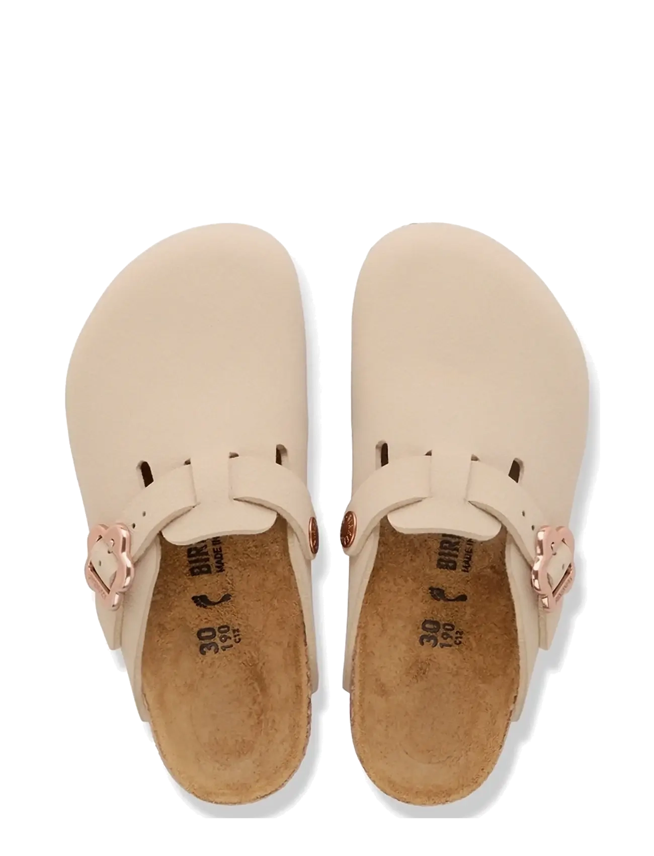 Birkenstock - Boston Kids Flower Buck BFBC - clogs - sandcastle - 1