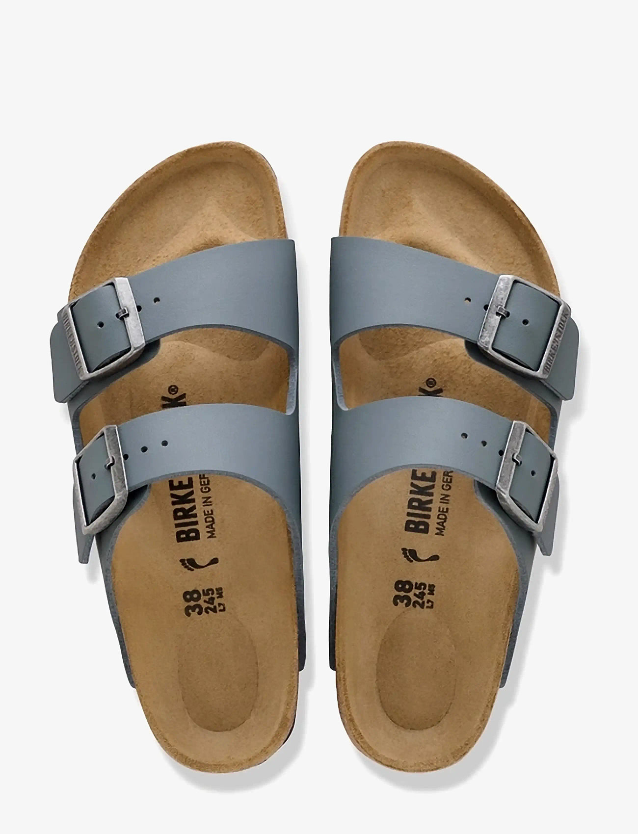 Birkenstock - Arizona BF - flat sandals - basalt gray - 1