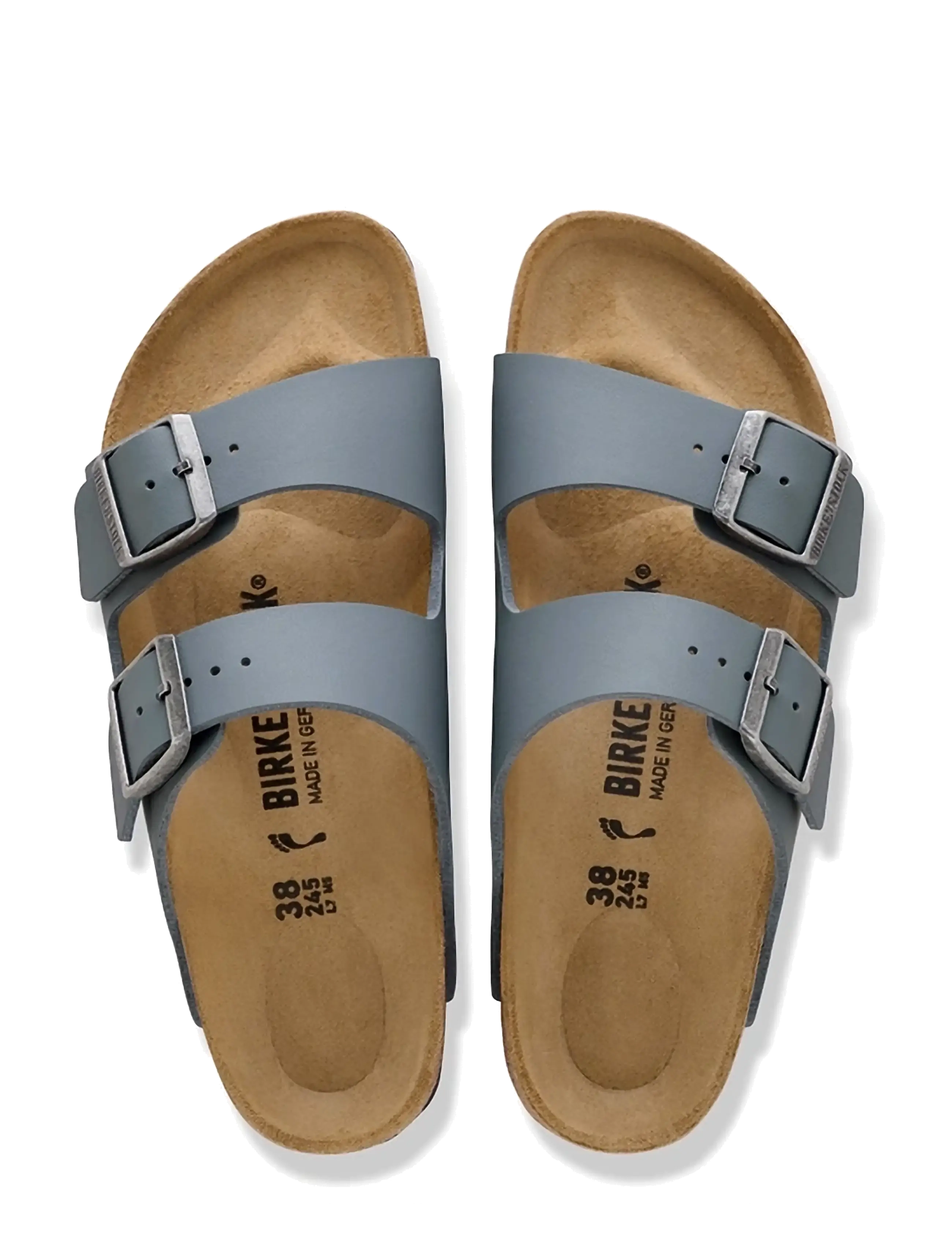 Birkenstock - Arizona BF - platta sandaler - basalt gray - 1