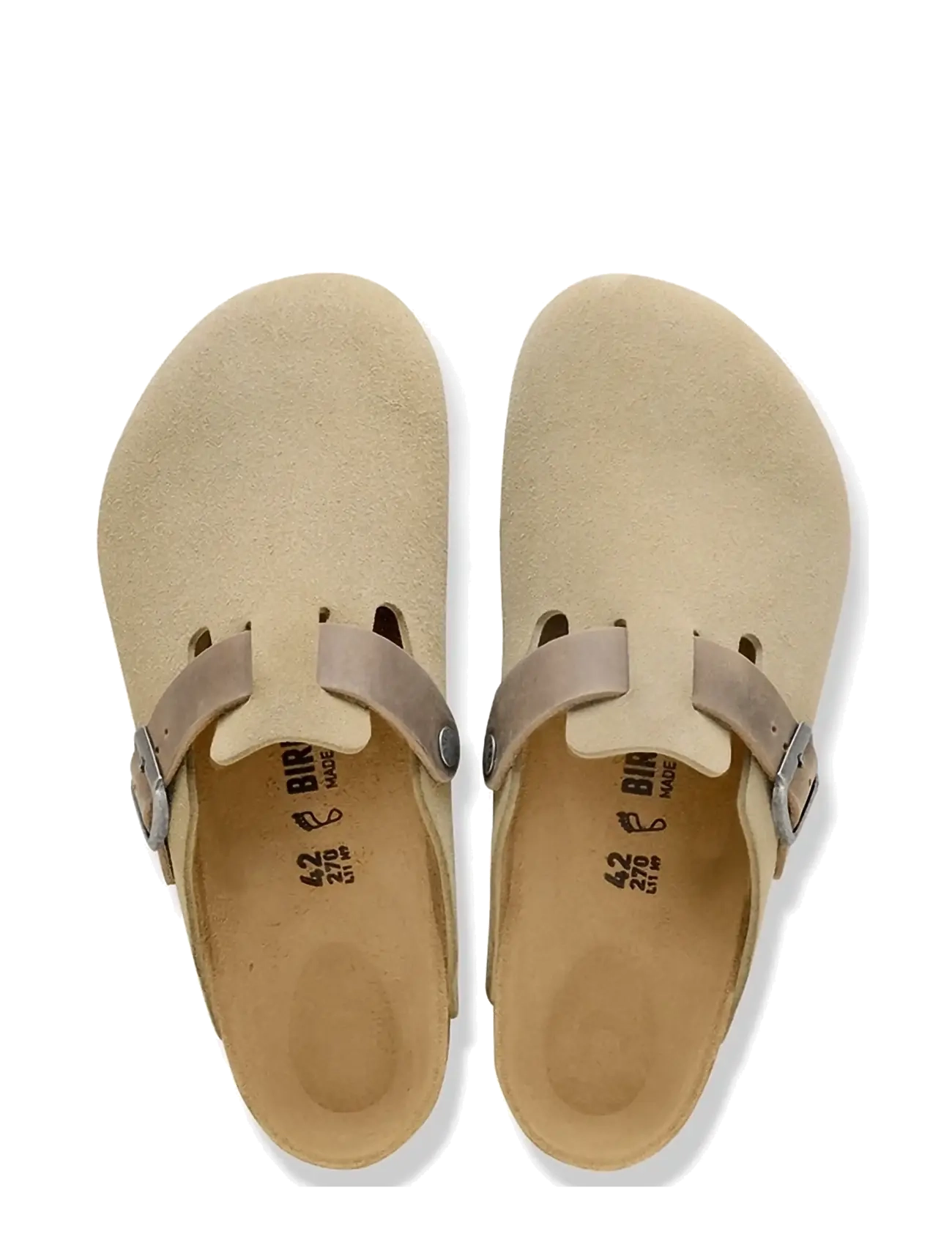 Birkenstock - Boston LEVE/LEOI - tagant lahtised kingad ja kotad - faded khaki - 1