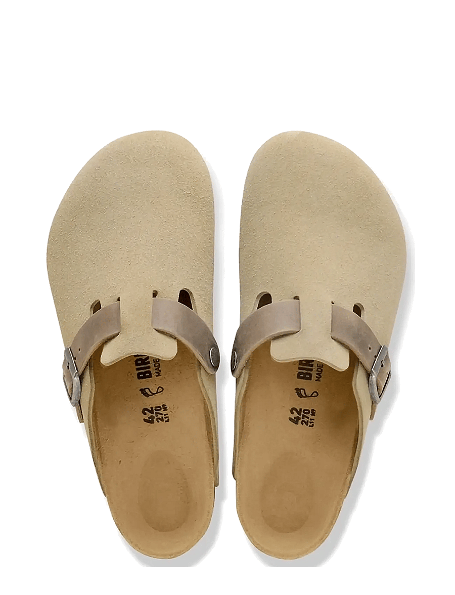 Birkenstock - Boston LEVE/LEOI - pantoletten & clogs - faded khaki - 1