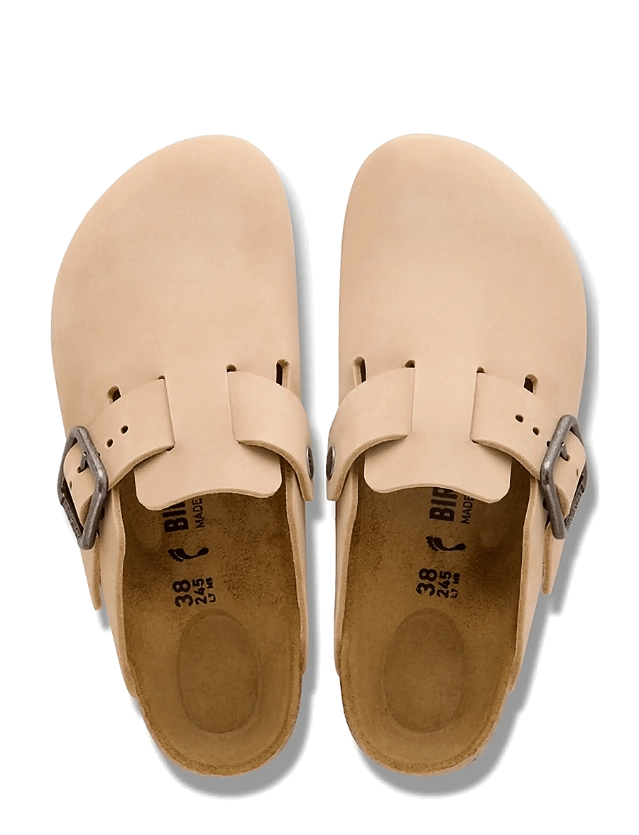 Birkenstock - Boston WB LENB Sandcastle - pantoletten & clogs - sandcastle - 1