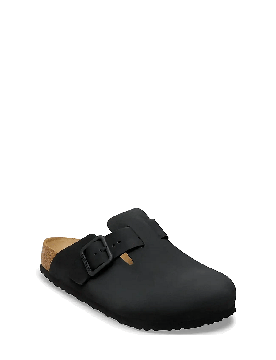 Birkenstock - Boston WB LENB Black - mules & clogs - black - 0