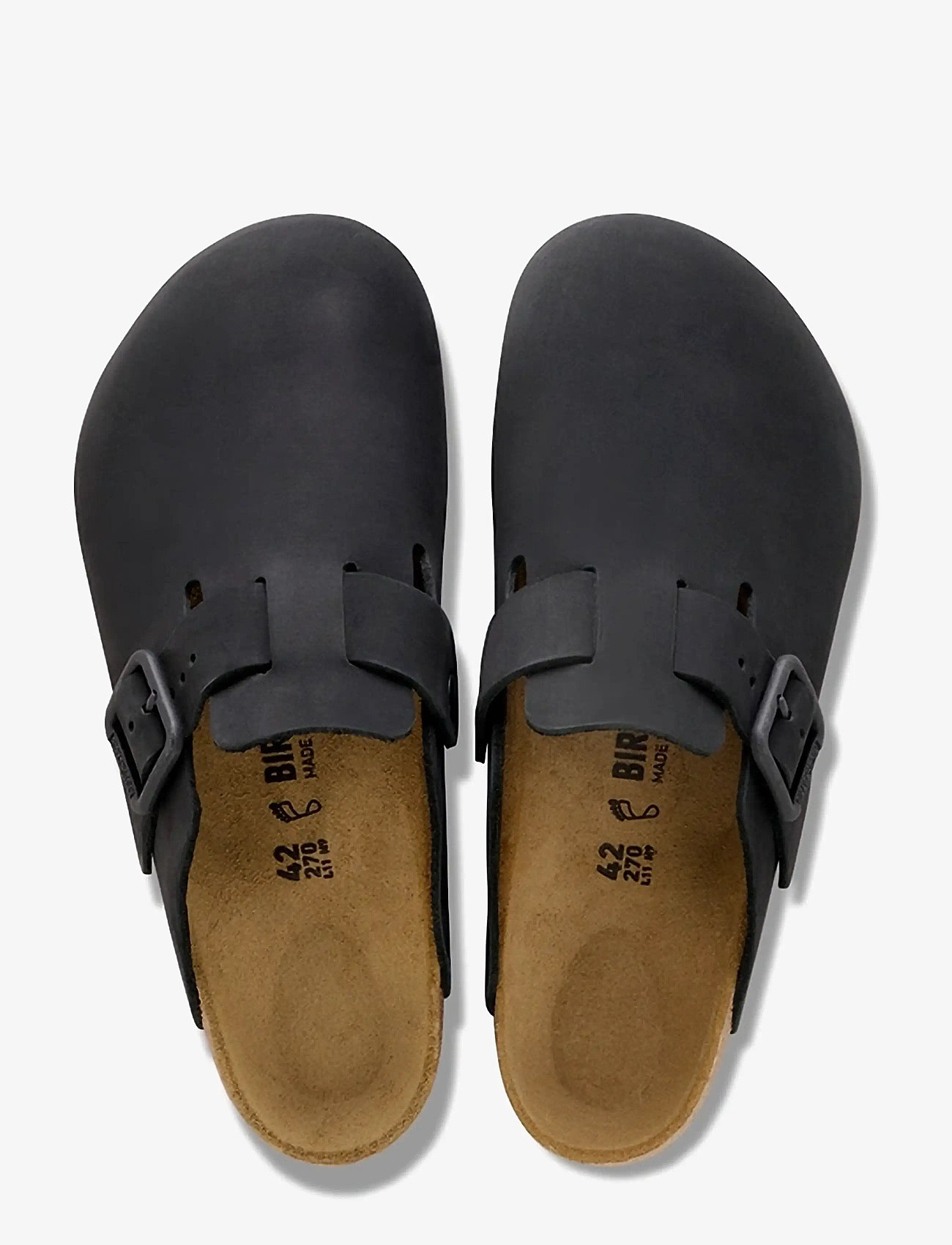 Birkenstock - Boston WB LENB - mules & clogs - black - 1