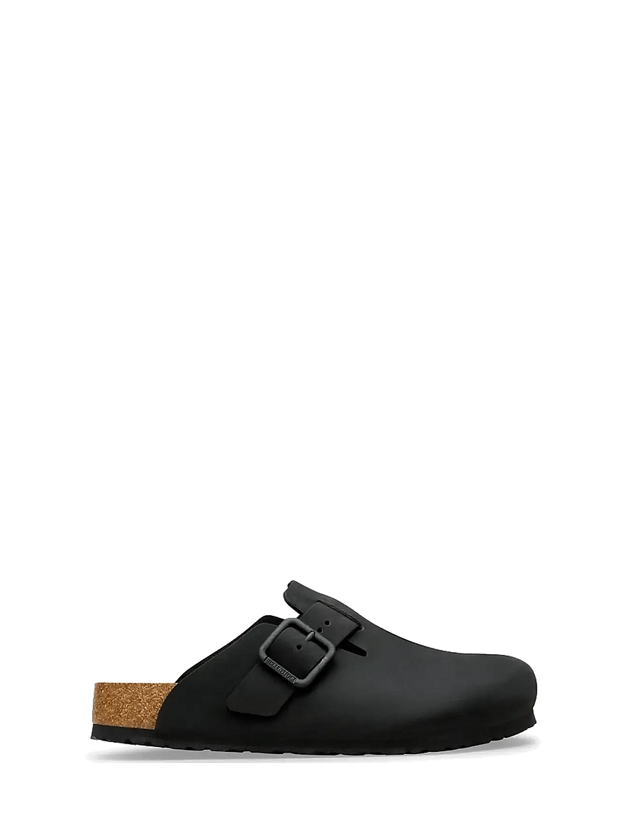 Birkenstock - Boston WB LENB Black - mules & clogs - black - 2