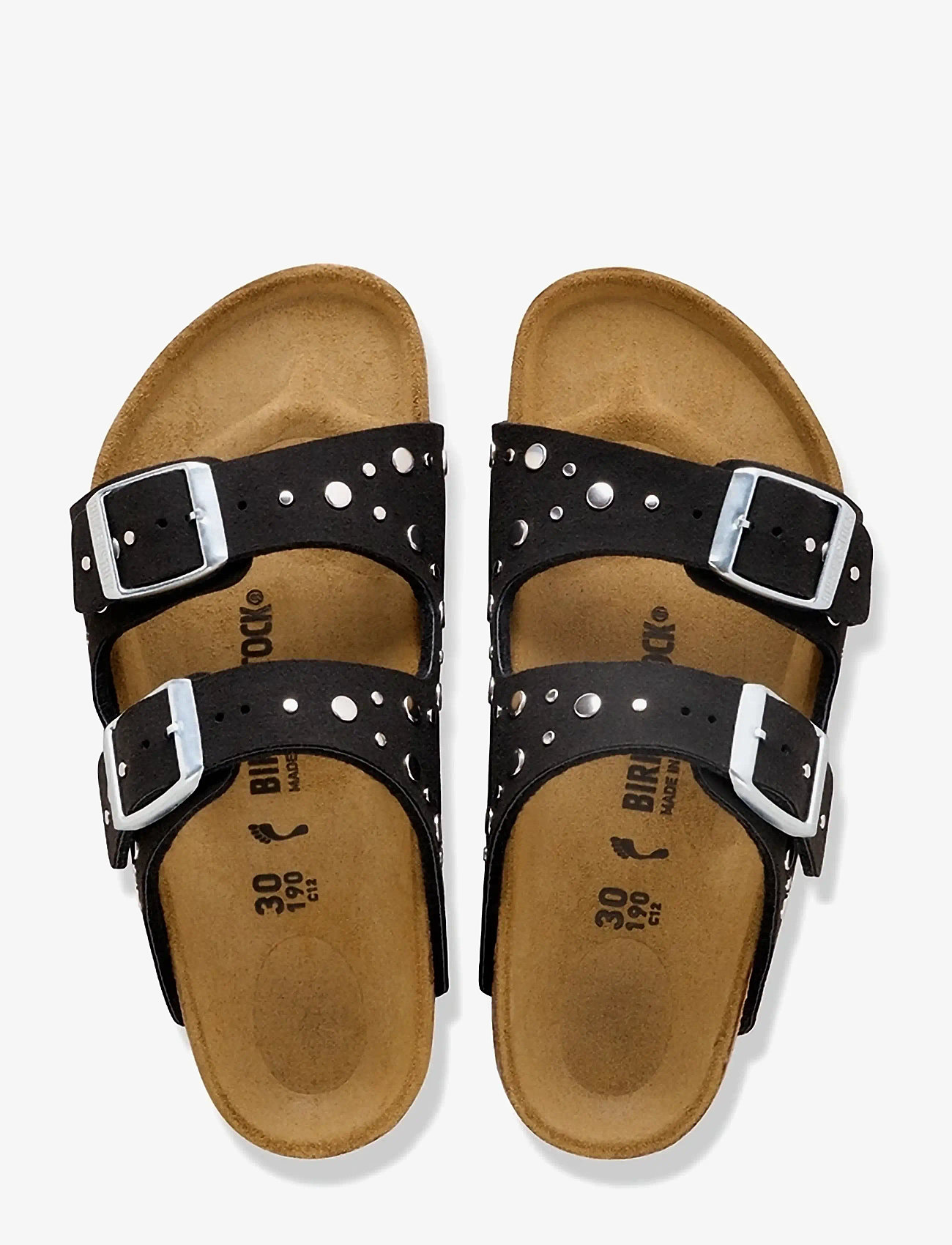 Birkenstock - Arizona Rivets Kids SYN - slippers - soft birki black - 1
