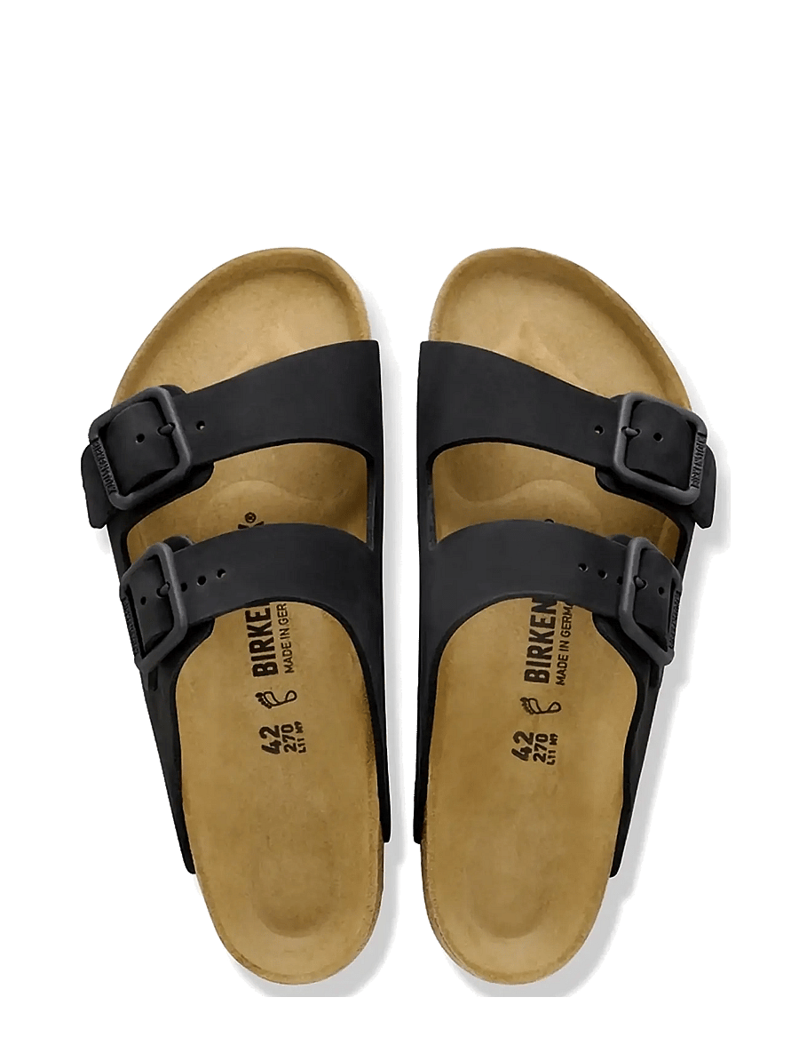 Birkenstock - Arizona WB LENB Black - sandaler - black - 1