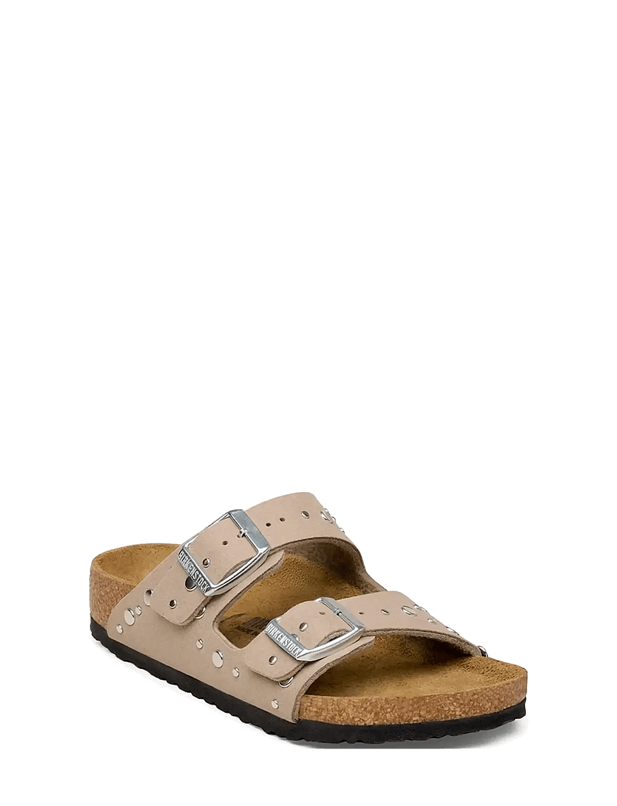 Birkenstock - Arizona Rivets Kids SYN - hausschuhe - soft birki gray taupe - 0
