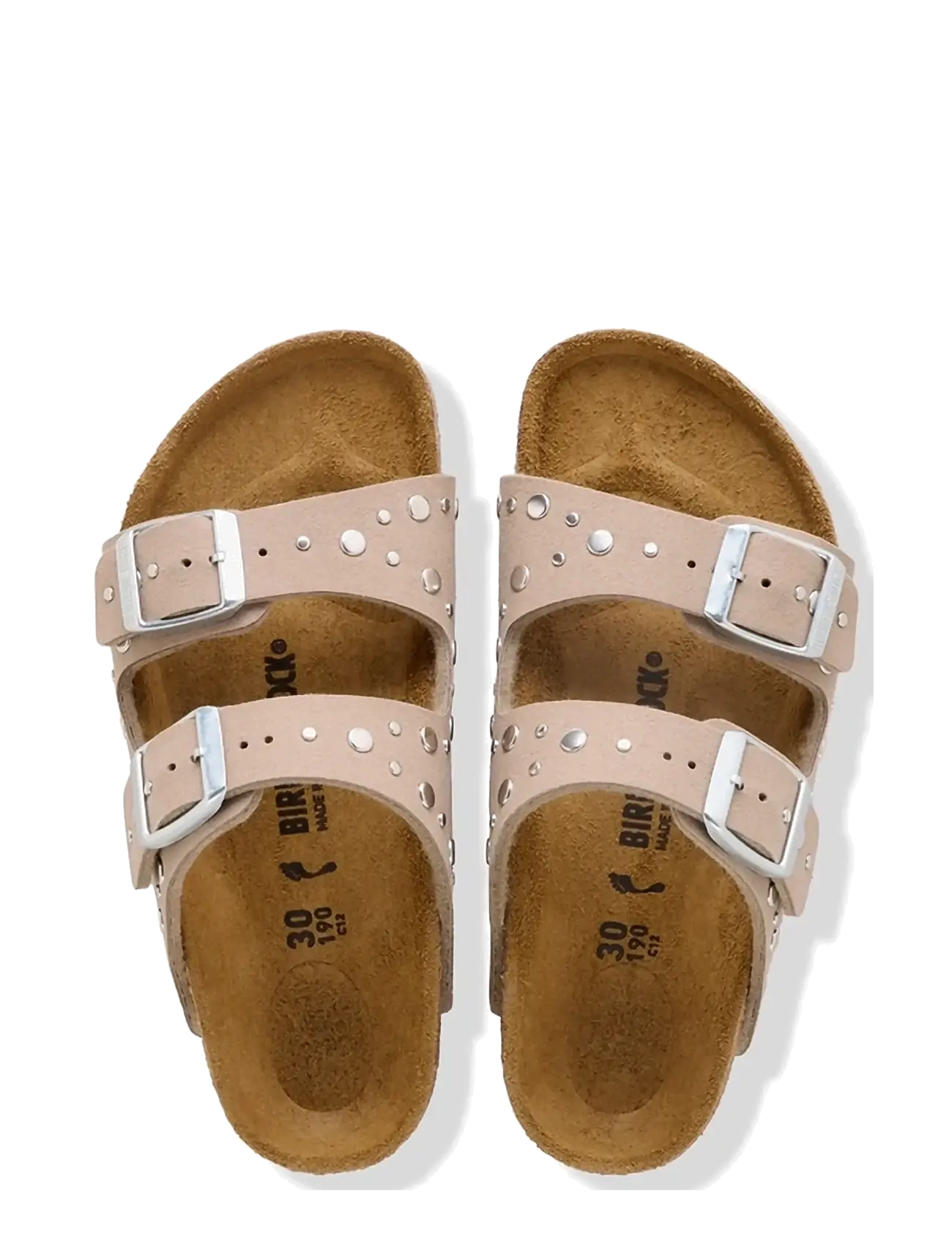 Birkenstock - Arizona Rivets Kids SYN - slippers - soft birki gray taupe - 1