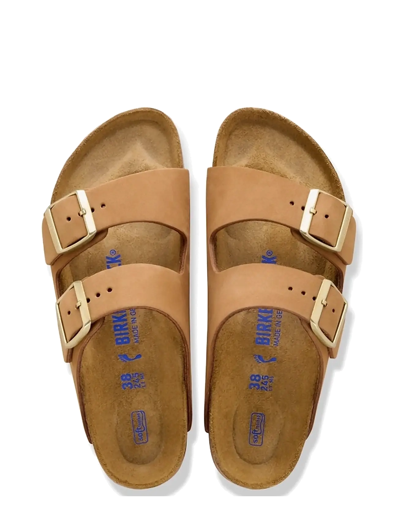 Birkenstock - Arizona SFB LENB Mink - platta sandaler - mink - 1