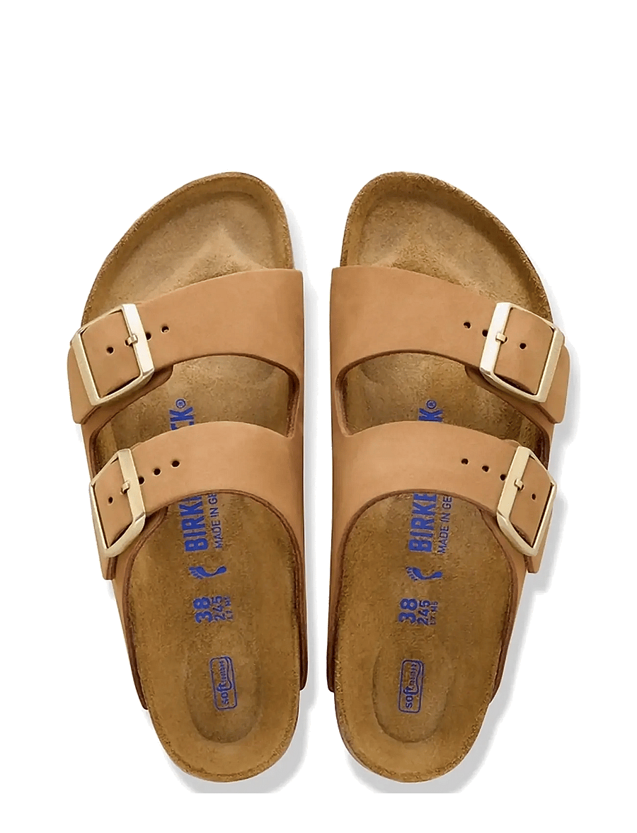 Birkenstock - Arizona SFB LENB Mink - flat sandals - mink - 1