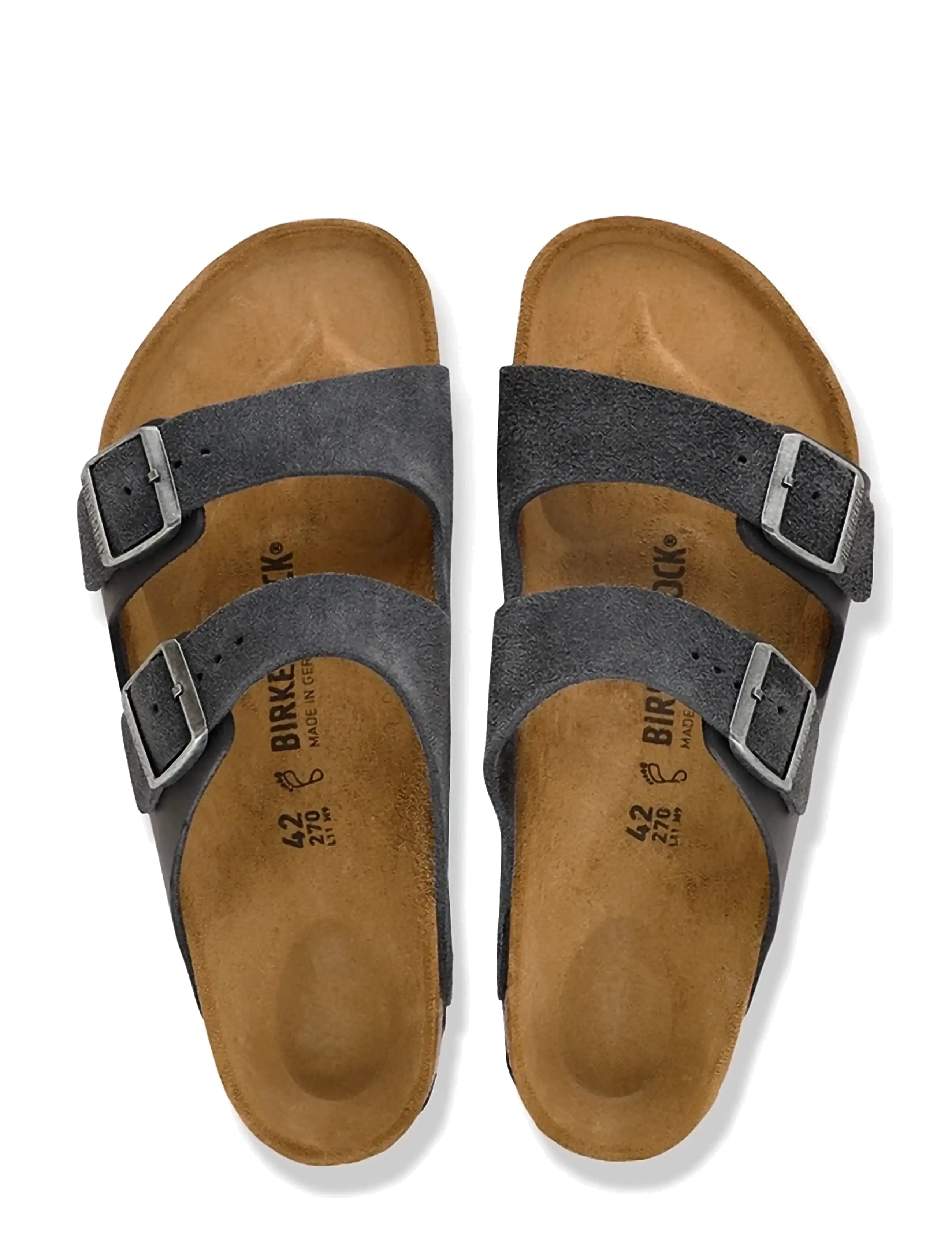 Birkenstock - Arizona LEVE/LEOI Charcoal - sandaalid - anthracite - 1