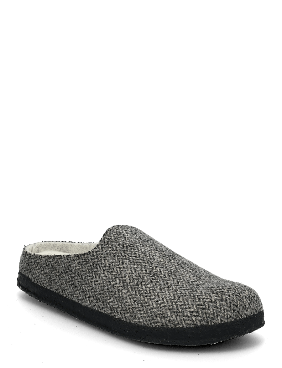 Birkenstock - Amsterdam Wrap Dip FE H.bone Gray LAF - hausschuhe - herringbone gray - 0