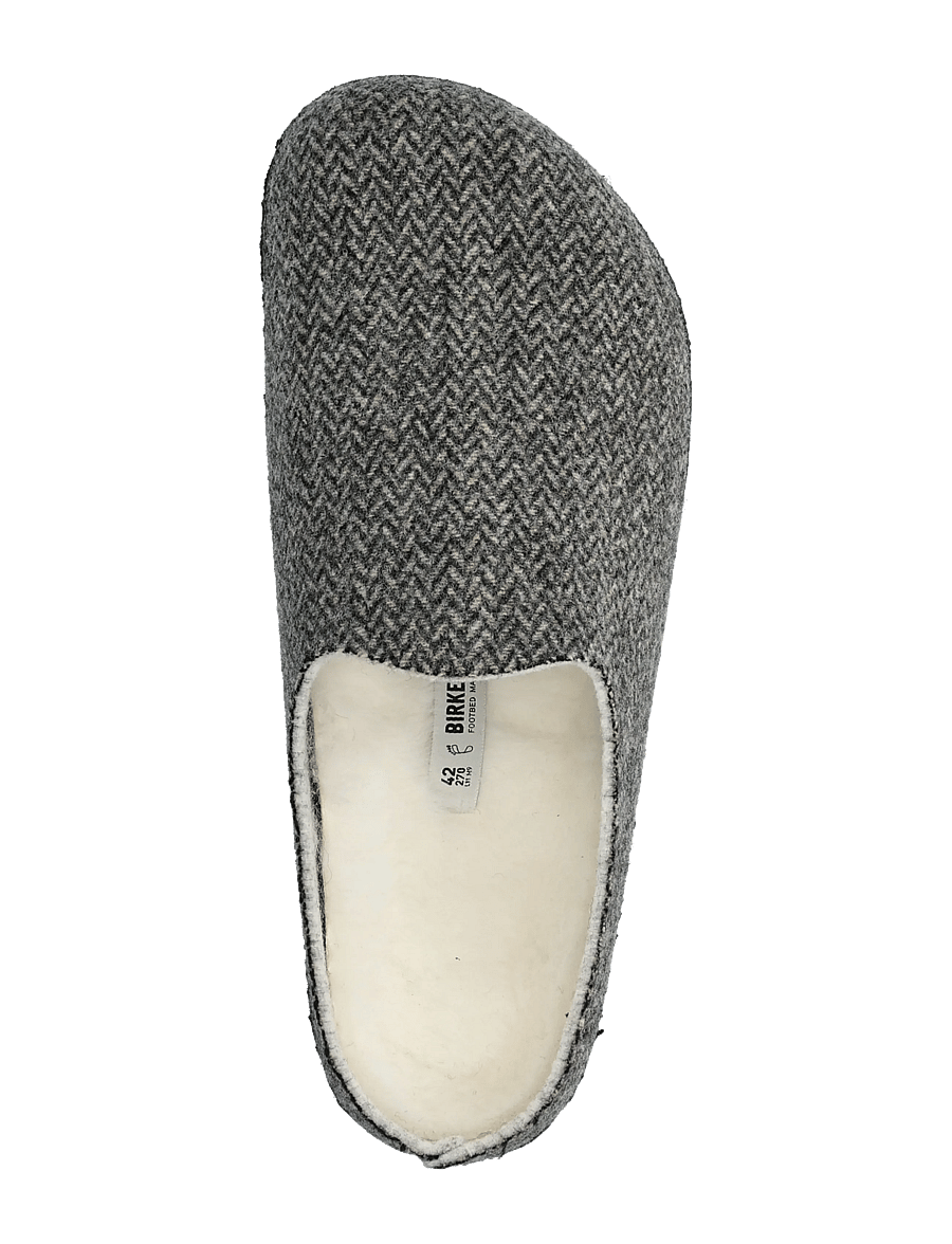 Birkenstock - Amsterdam Wrap Dip FE H.bone Gray LAF - hausschuhe - herringbone gray - 3