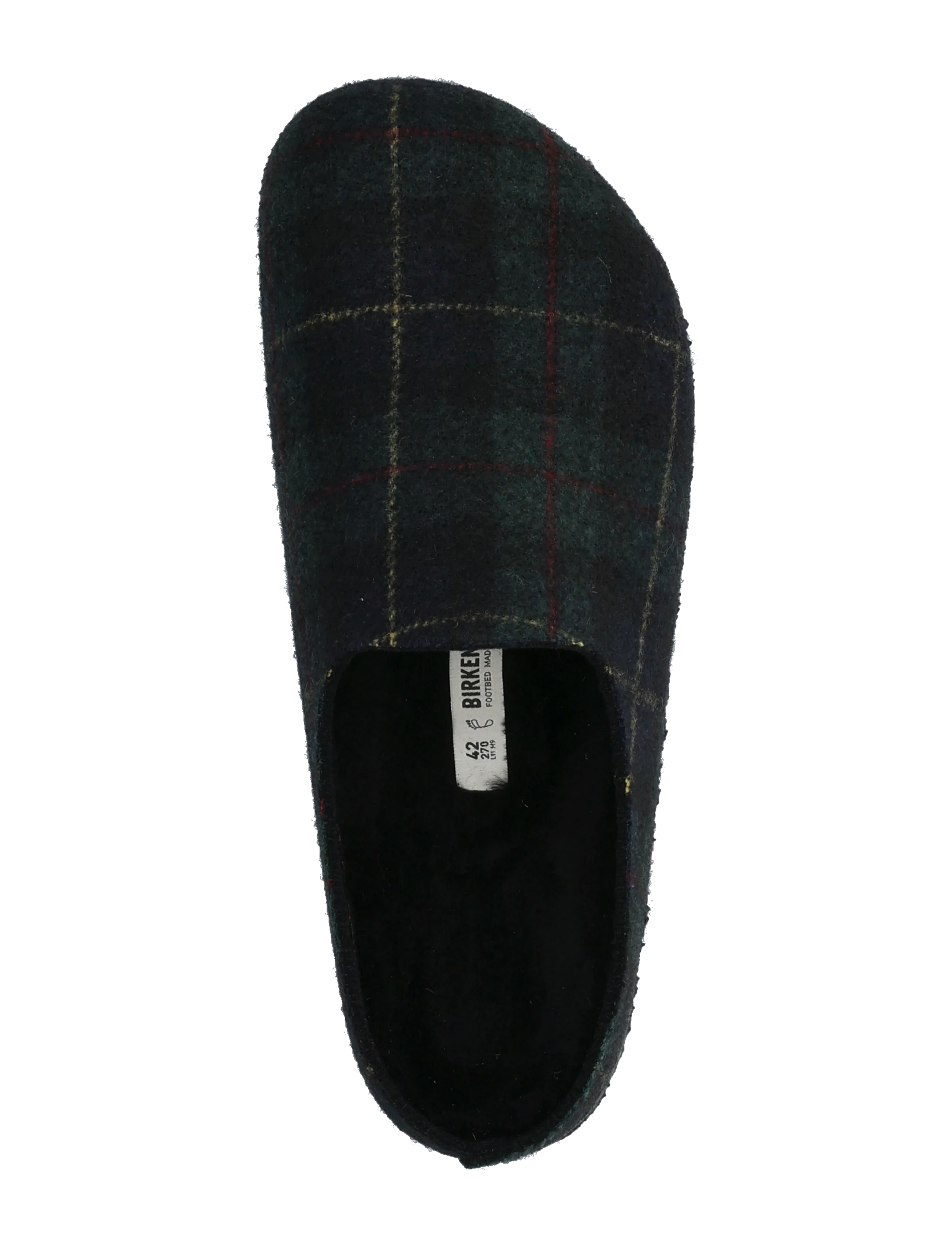 Birkenstock - Amsterdam Wrap Dip FE Plaid Green/Na LAF - hausschuhe - green navy plaid - 3