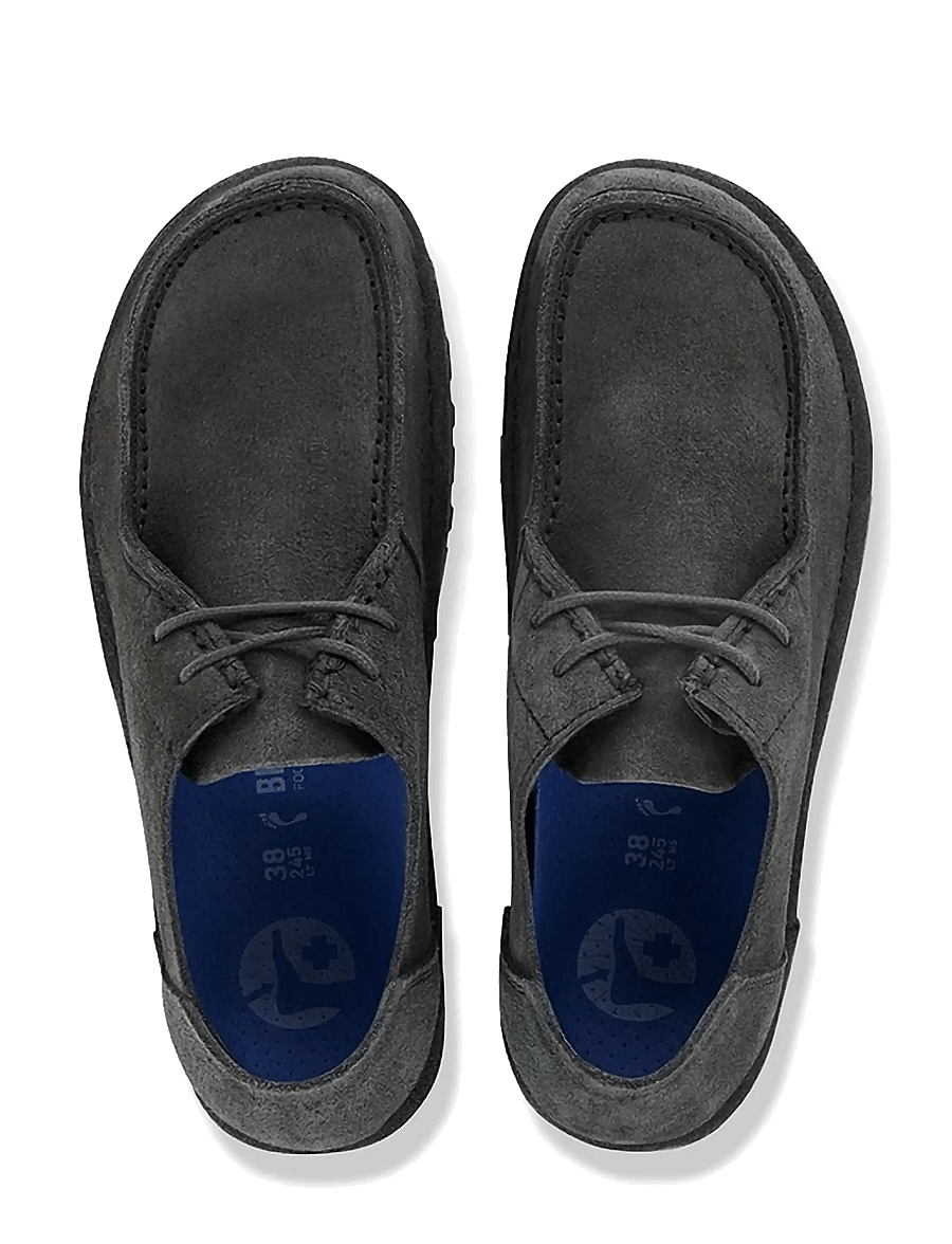 Birkenstock - Utti Lace LEVE Charcoal - moc toe sko - anthracite - 1