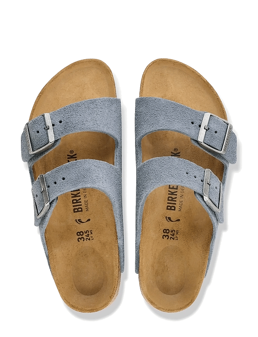 Birkenstock - Arizona LEVE Stone Blue - flade sandaler - stone blue - 1