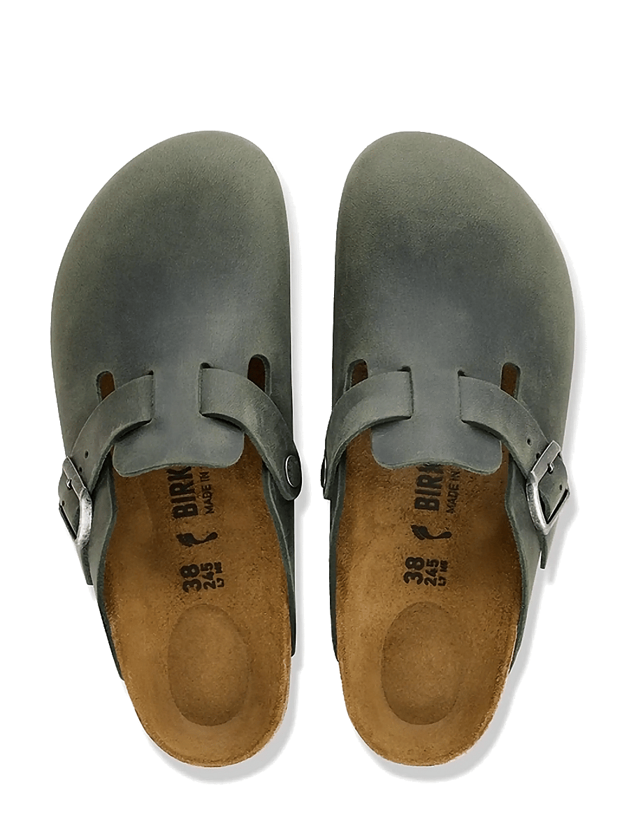 Birkenstock - Boston LEOI Thyme - mules & clogs - thyme - 1