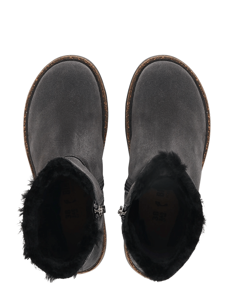 Birkenstock - Uppsala Zip Shearling LEVE - teddy boots - anthracite - 1