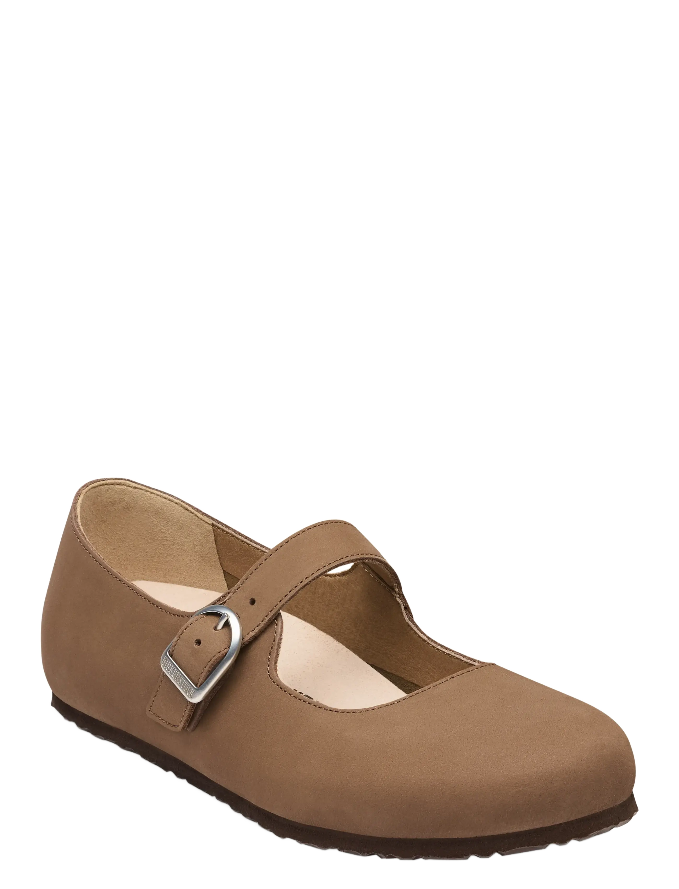 Birkenstock Santa Clarita LENB Dark Tea - Schuhe - DARK TEA / beige