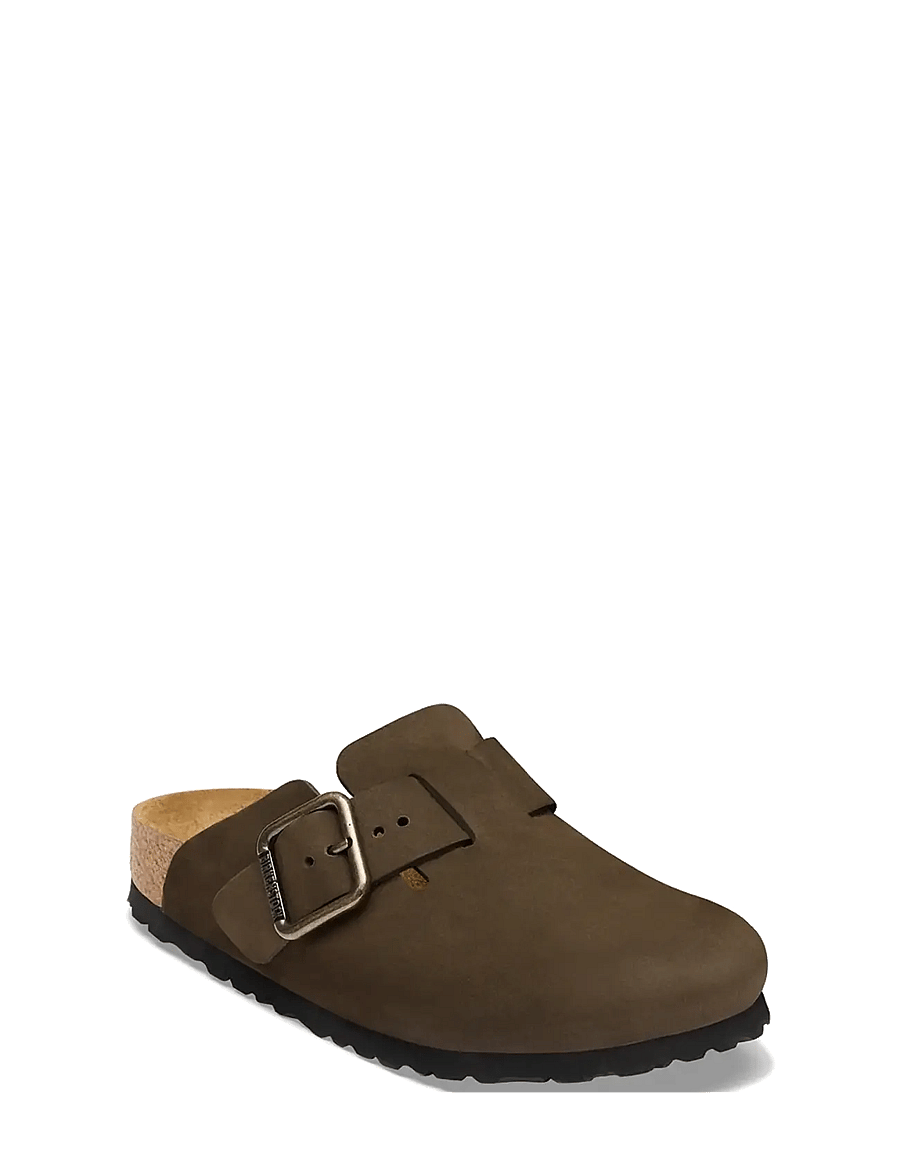 Birkenstock - Boston WB LENB Mocca - mules & clogs - mocca - 0