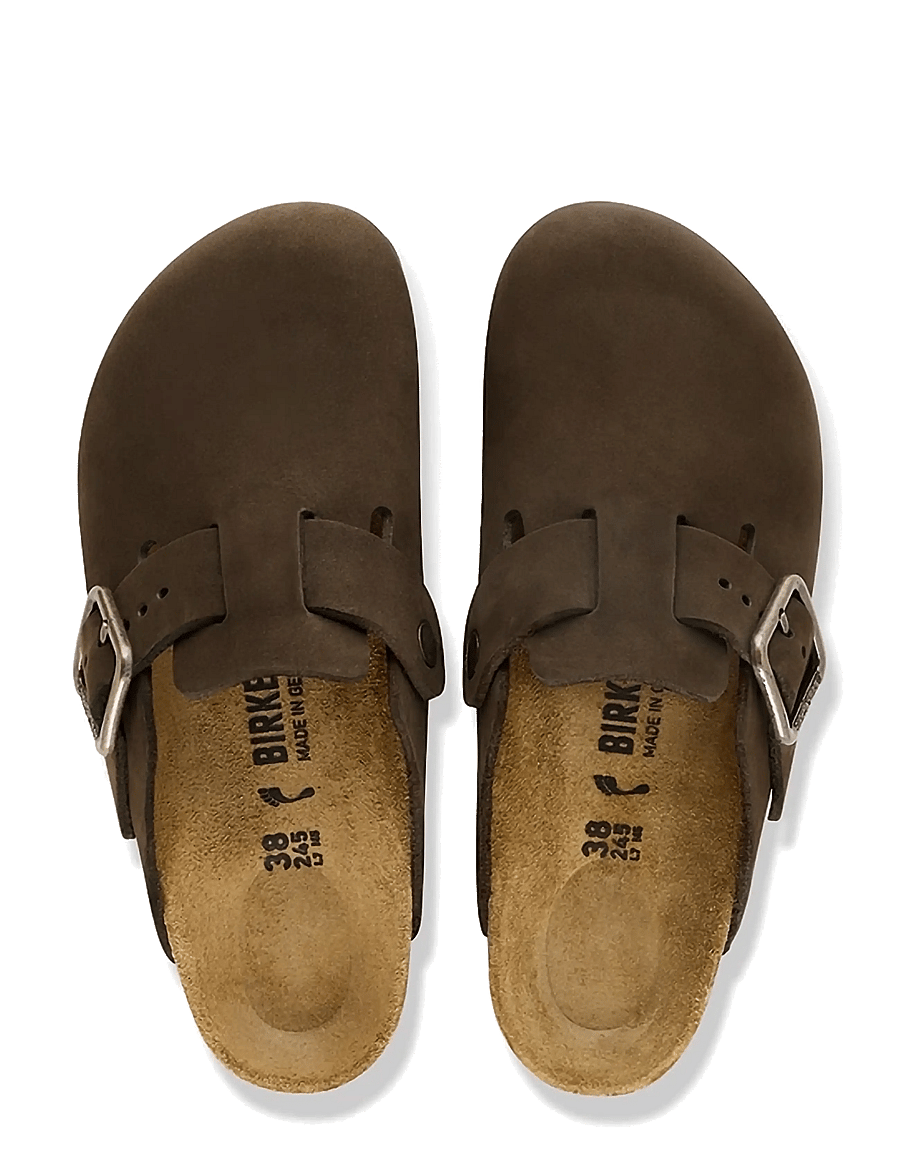 Birkenstock - Boston WB LENB Mocca - mules & clogs - mocca - 1