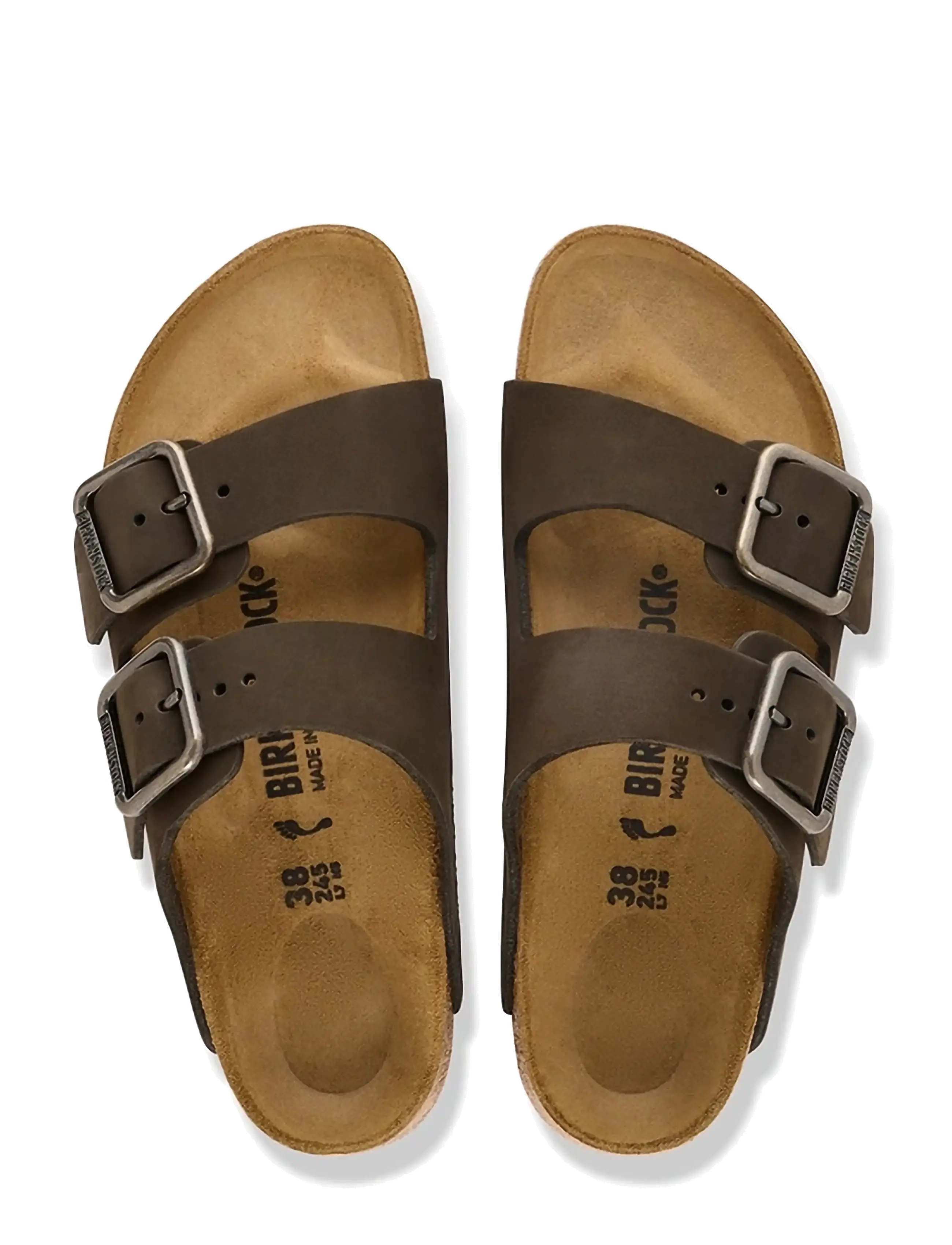 Birkenstock - Arizona WB LENB Mocca - sandaler - mocca - 1