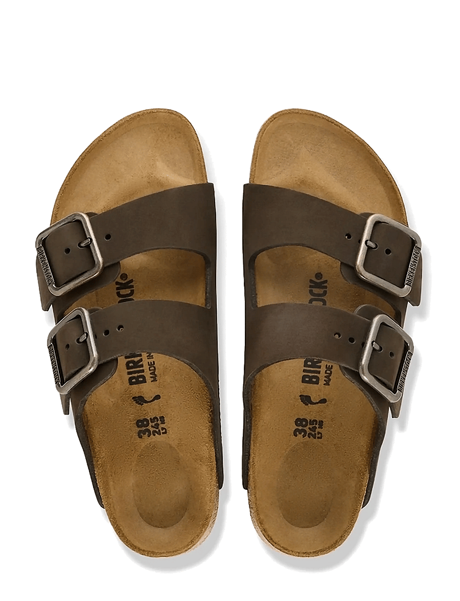 Birkenstock - Arizona WB LENB Mocca - sandaler - mocca - 1