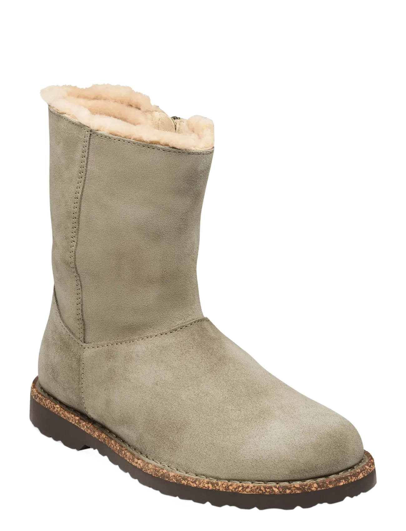 Birkenstock Uppsala Zip Shearling LEVE Taupe - Vinterskor - TAUPE / beige