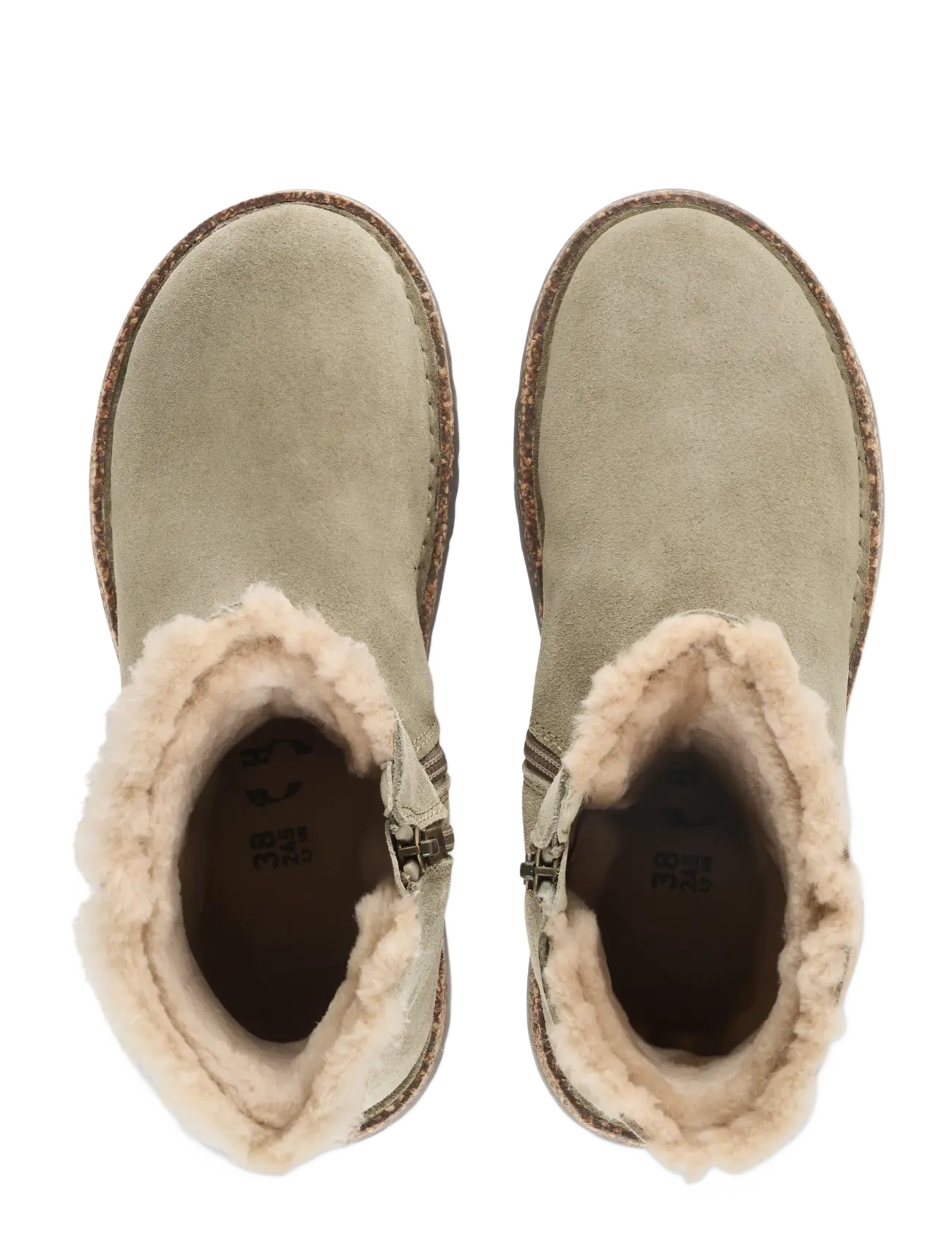 Birkenstock - Uppsala Zip Shearling LEVE Taupe - vinterskor - taupe - 1