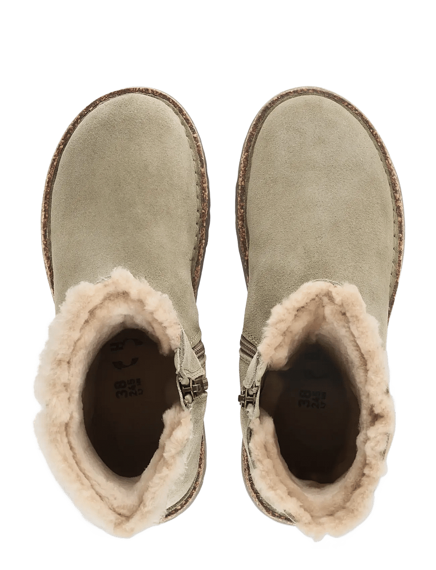 Birkenstock - Uppsala Zip Shearling LEVE Taupe - vinterskor - taupe - 1