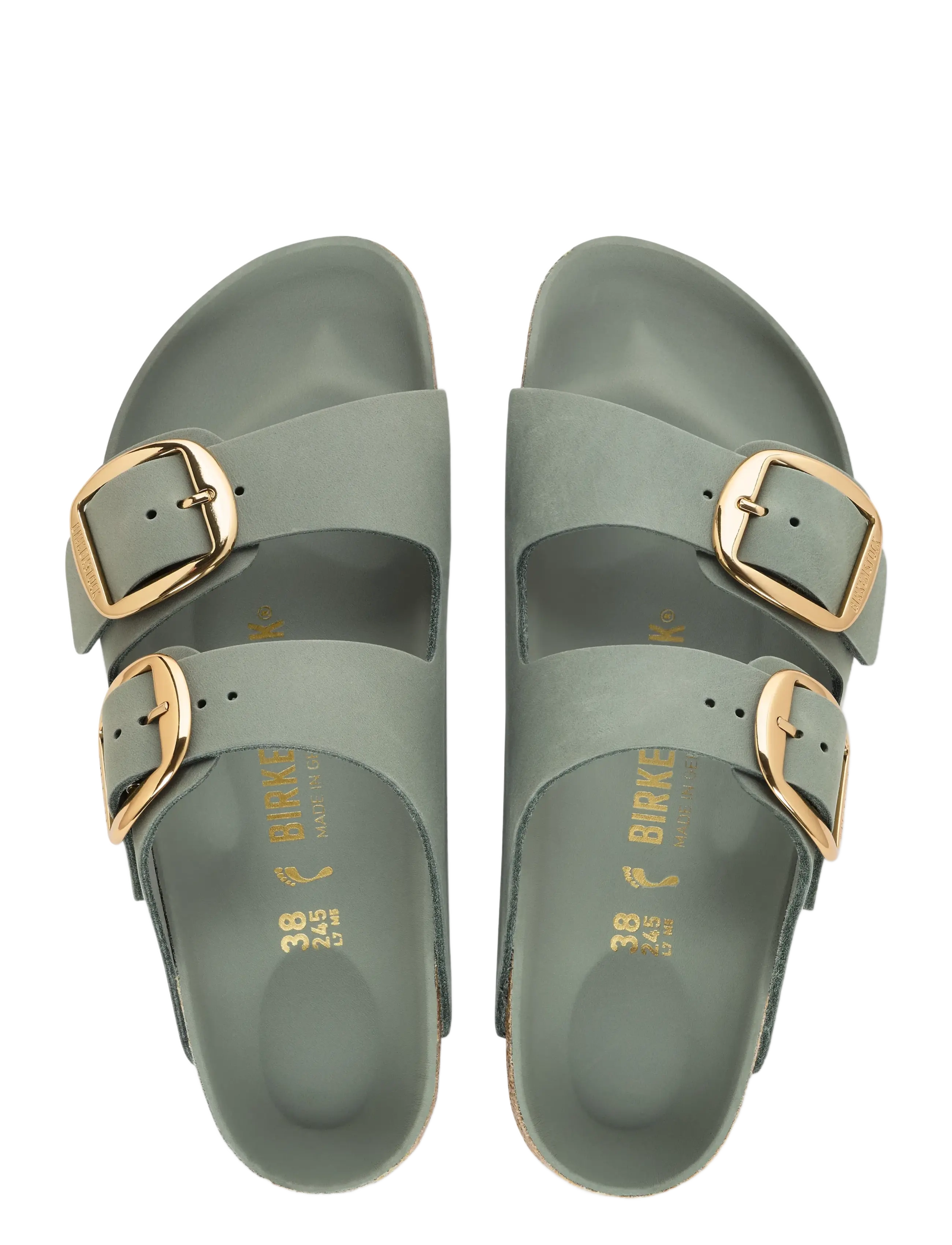 Birkenstock - Arizona Big Buckle LEOI Pure Sage HEX - flade sandaler - pure sage - 1