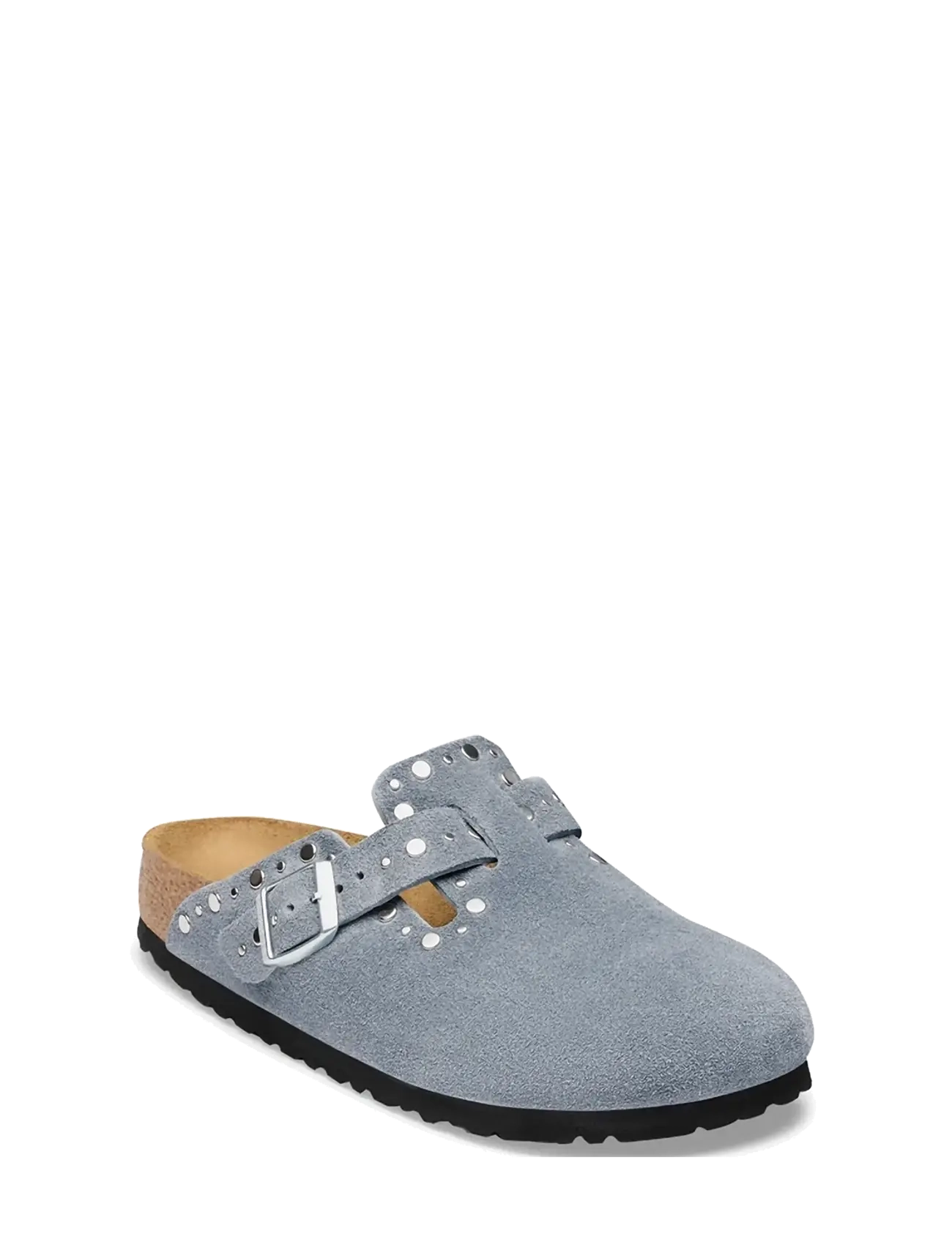 Birkenstock Boston Rivet Leve Stone Blue, Kvinder, Nitte Clog, Blå, Str: 37