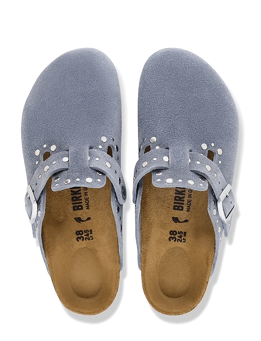 Birkenstock - Boston Rivet LEVE Stone Blue - flache pantoletten - stone blue - 1