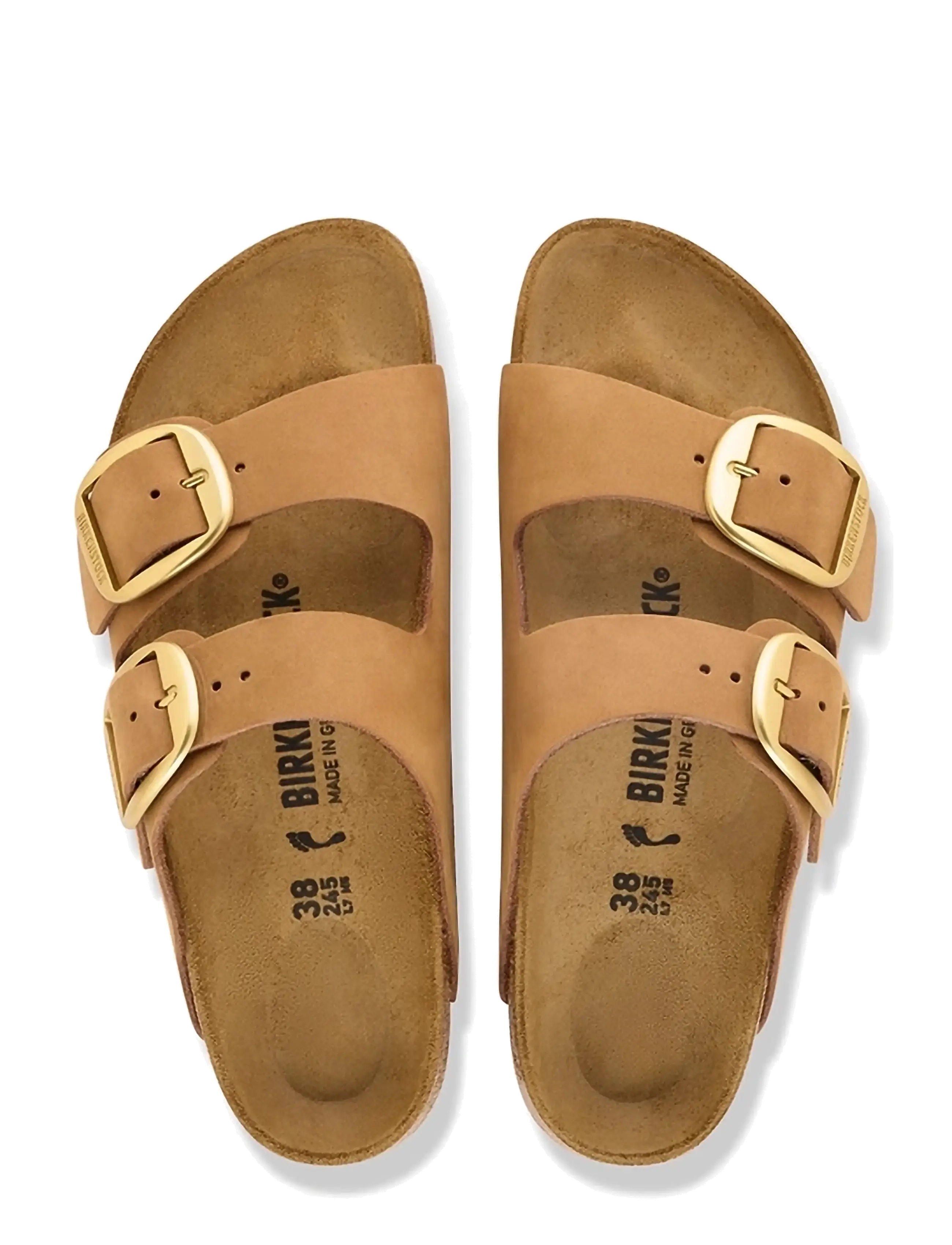 Birkenstock - Arizona Big Buckle LENB Mink - flade sandaler - mink - 1