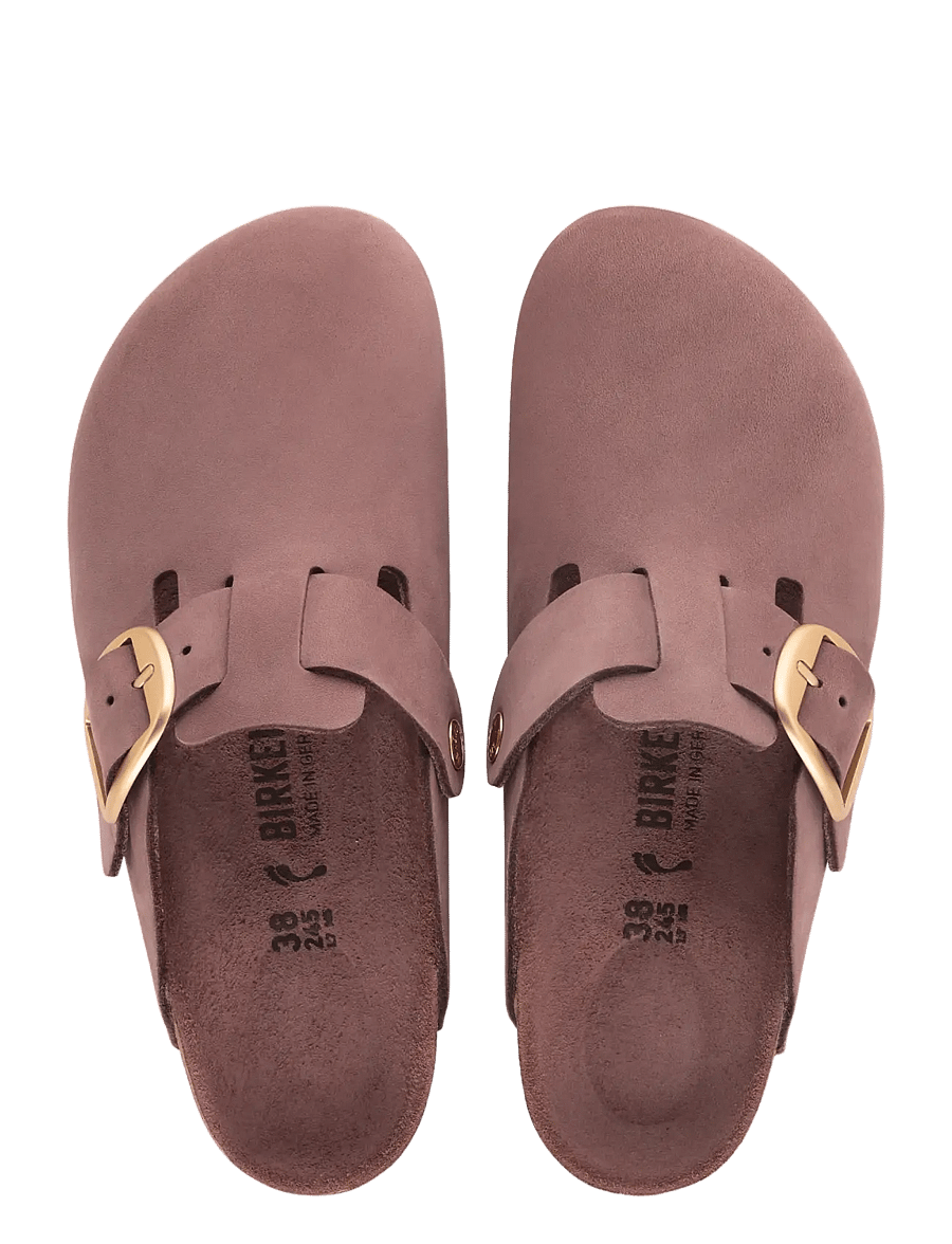 Birkenstock - Boston Big Buckle LENB Pepper Tonal FB - flache pantoletten - pepper tonal fb - 1