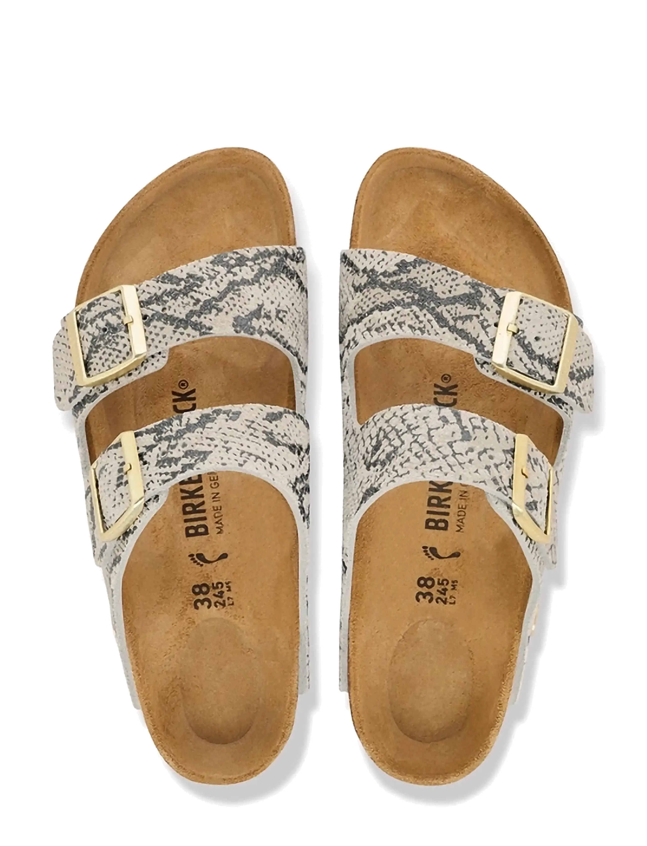Birkenstock - Arizona Print LEVE Snake Oyster - flade sandaler - snake oyster - 1