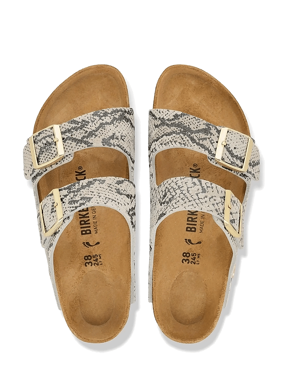 Birkenstock - Arizona Print LEVE Snake Oyster - flade sandaler - snake oyster - 1