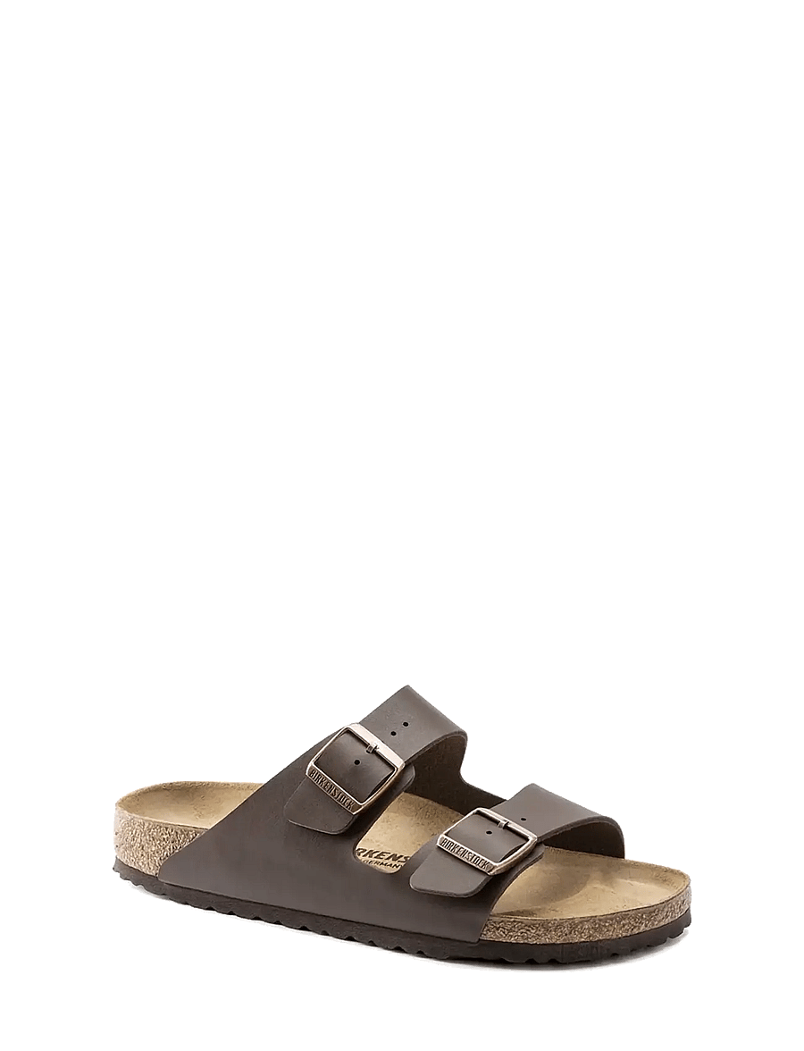 Birkenstock - Arizona BF - platta sandaler - dark brown - 0