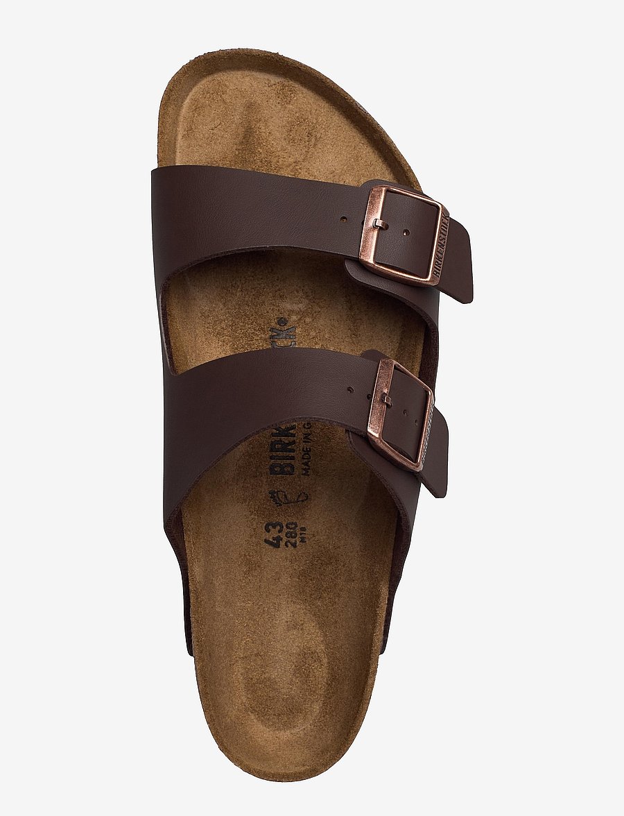 Birkenstock - Arizona BF - platta sandaler - dark brown - 3