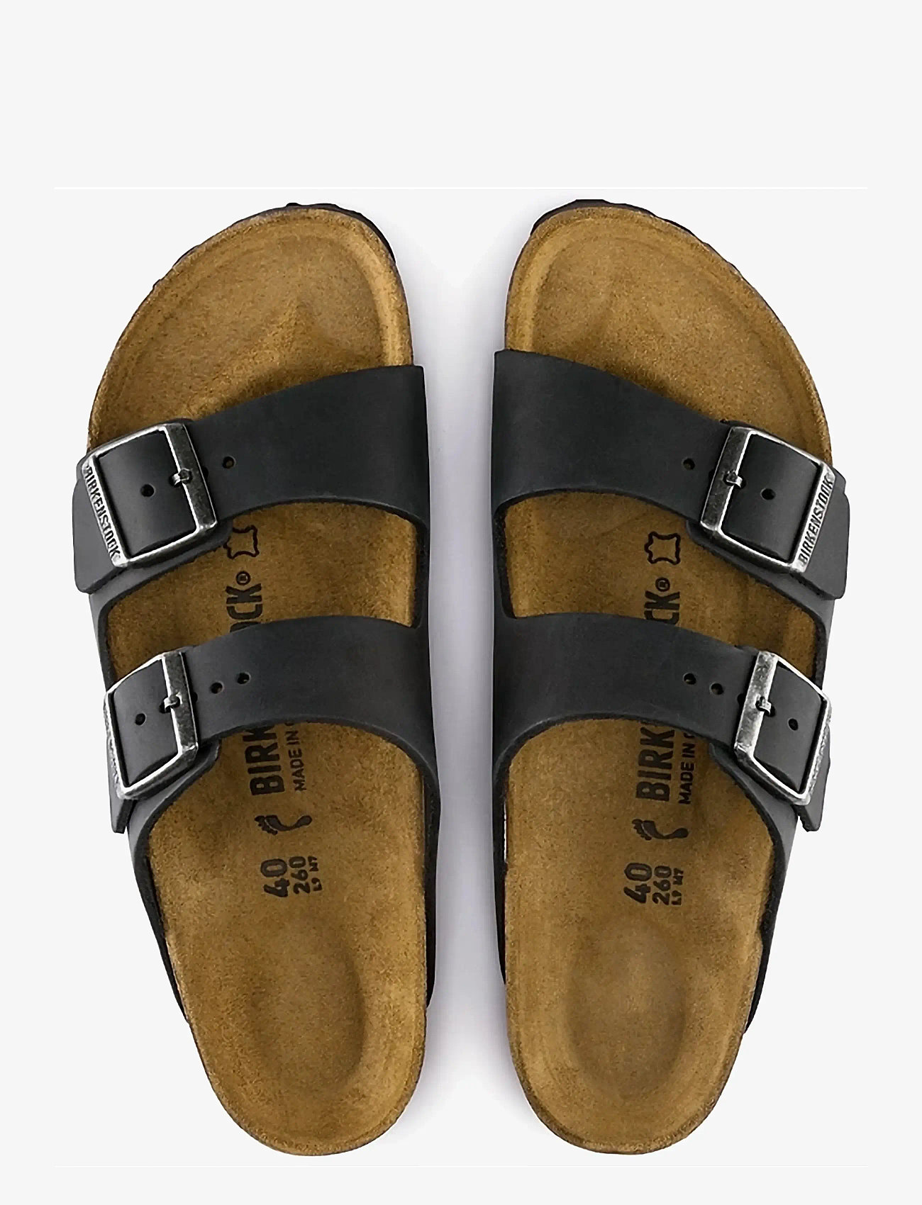 Birkenstock - Arizona LEOI Black - flade sandaler - black - 1