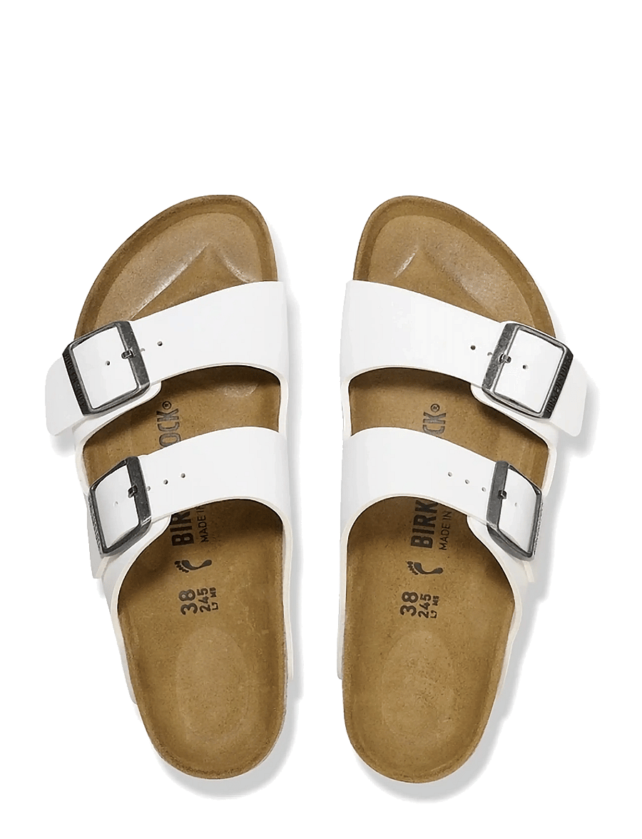 Birkenstock - Arizona BF - platta sandaler - white - 1