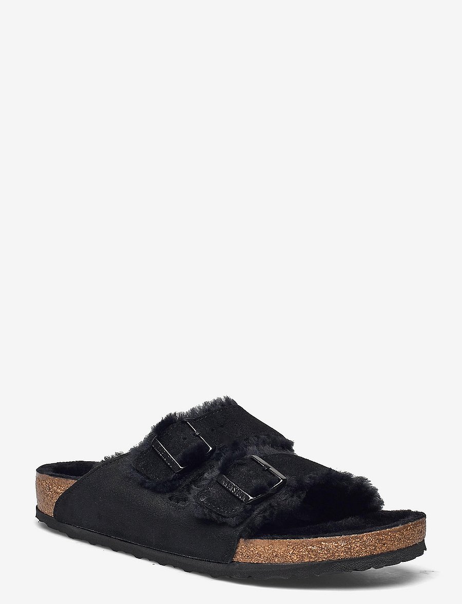 Birkenstock - Arizona Shearling LEVE Black LAF - black - 0